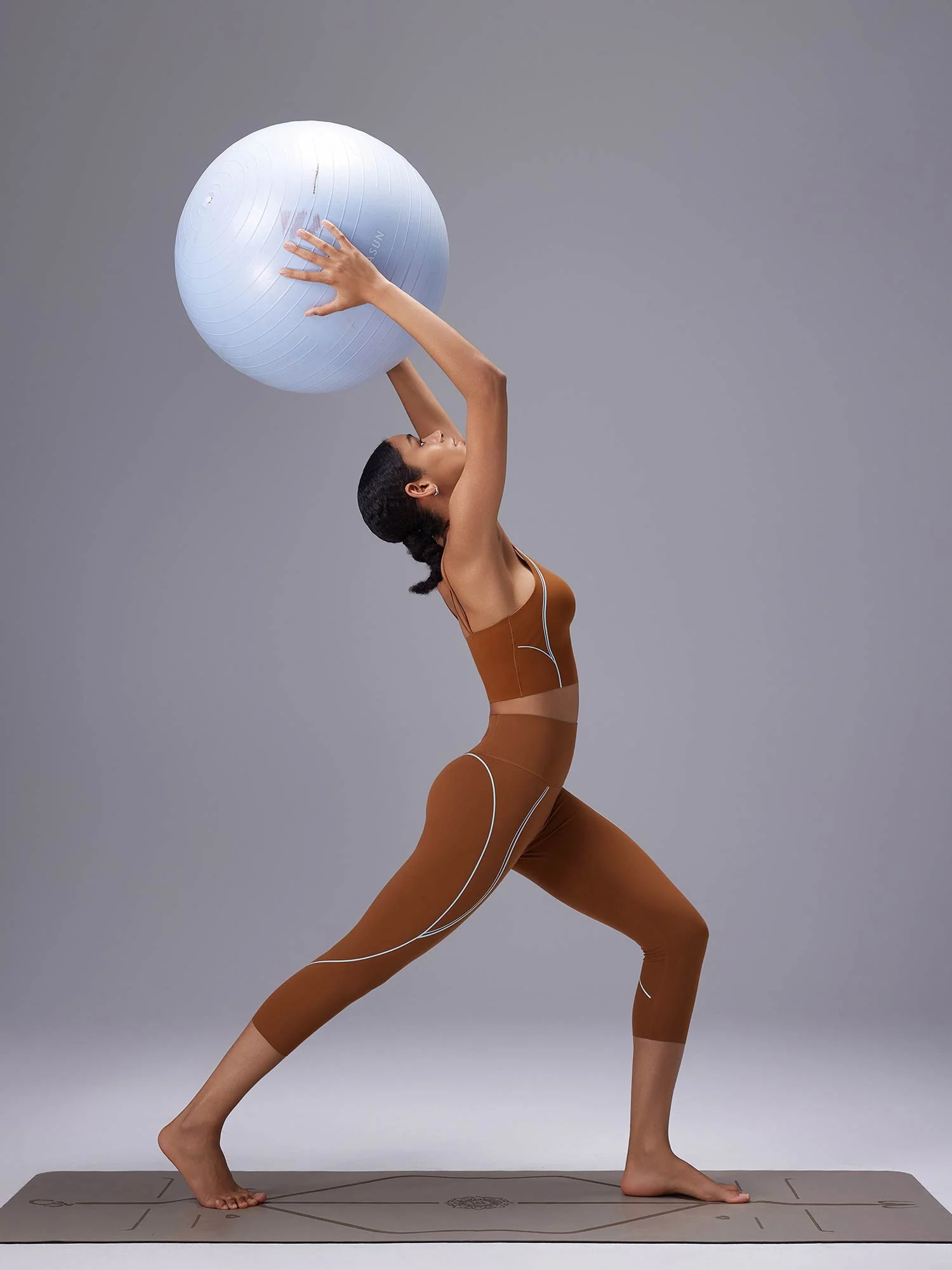 Freeleaf 19 High Rise Stripe Print Capris