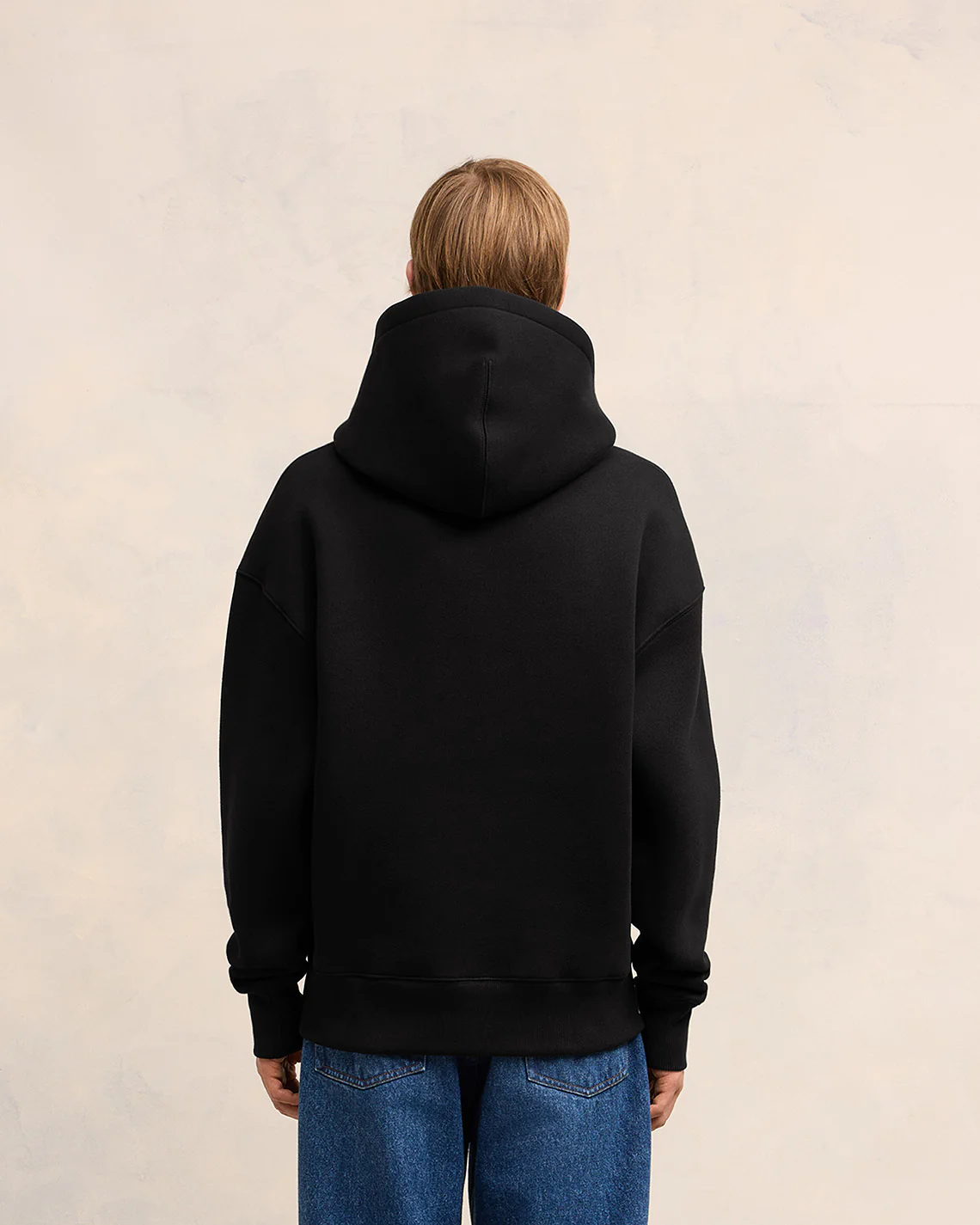 Black Cotton Ami de Coeur Hoodie