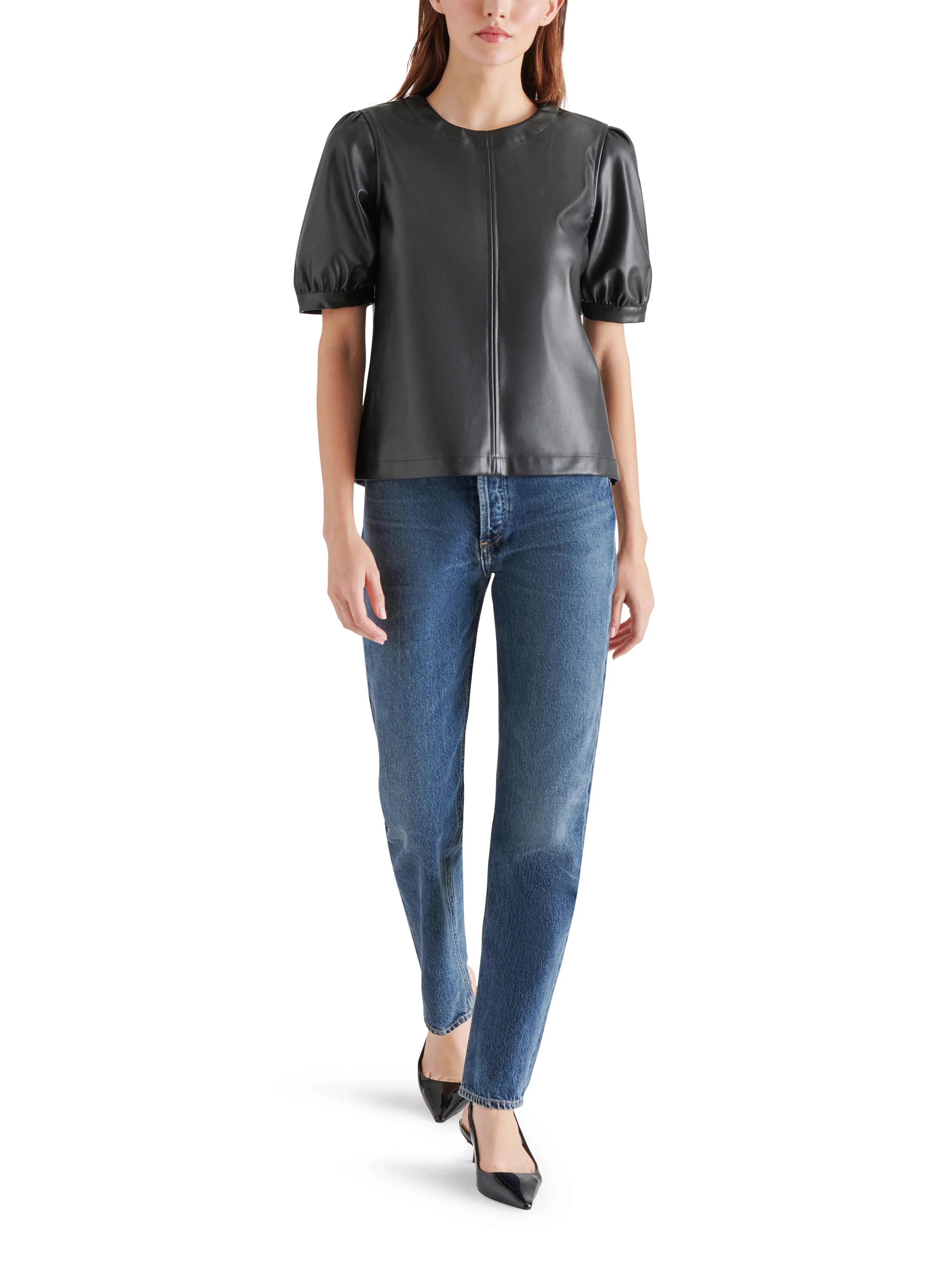 FAUX IT UP TOP BLACK