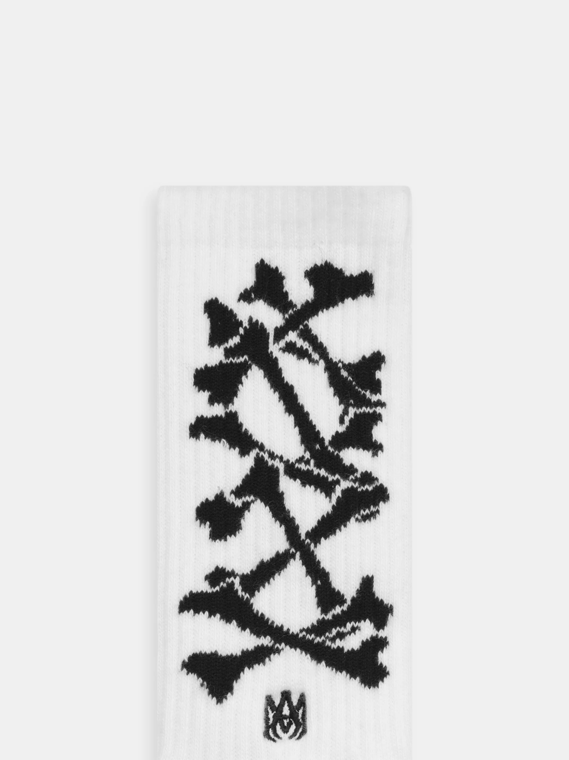 BONES STACKED SOCKS - White Black