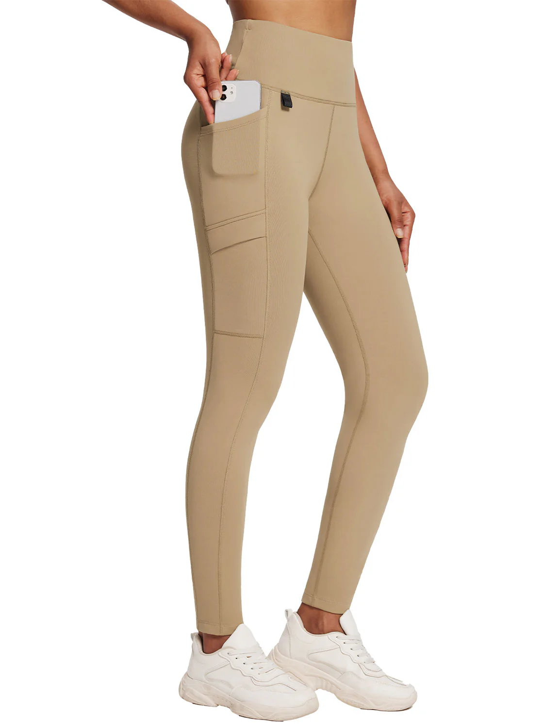 Laureate High-Rise Zipper Pockets Thermal Leggings