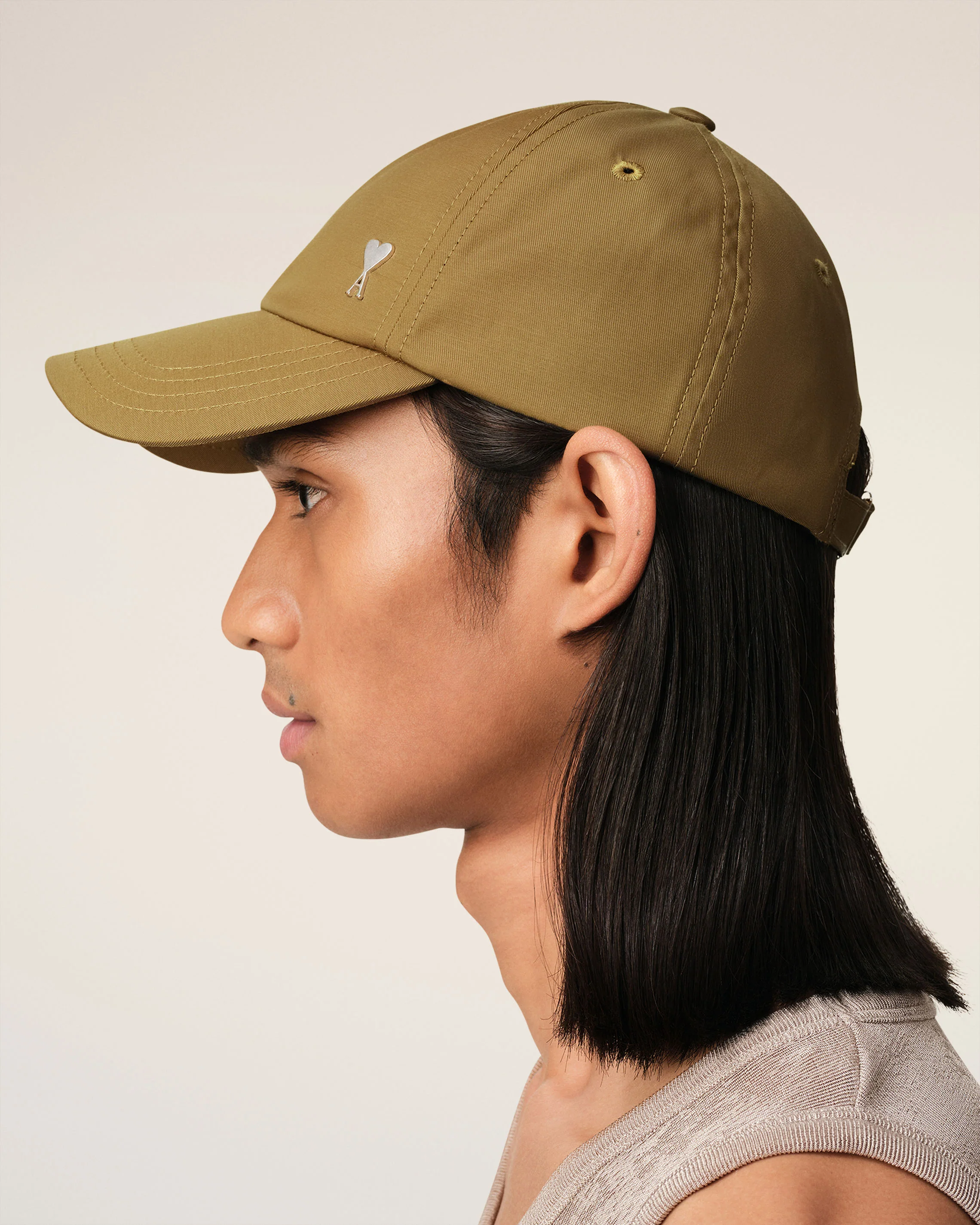 Casquette Moutarde Ami de Coeur En Sergé