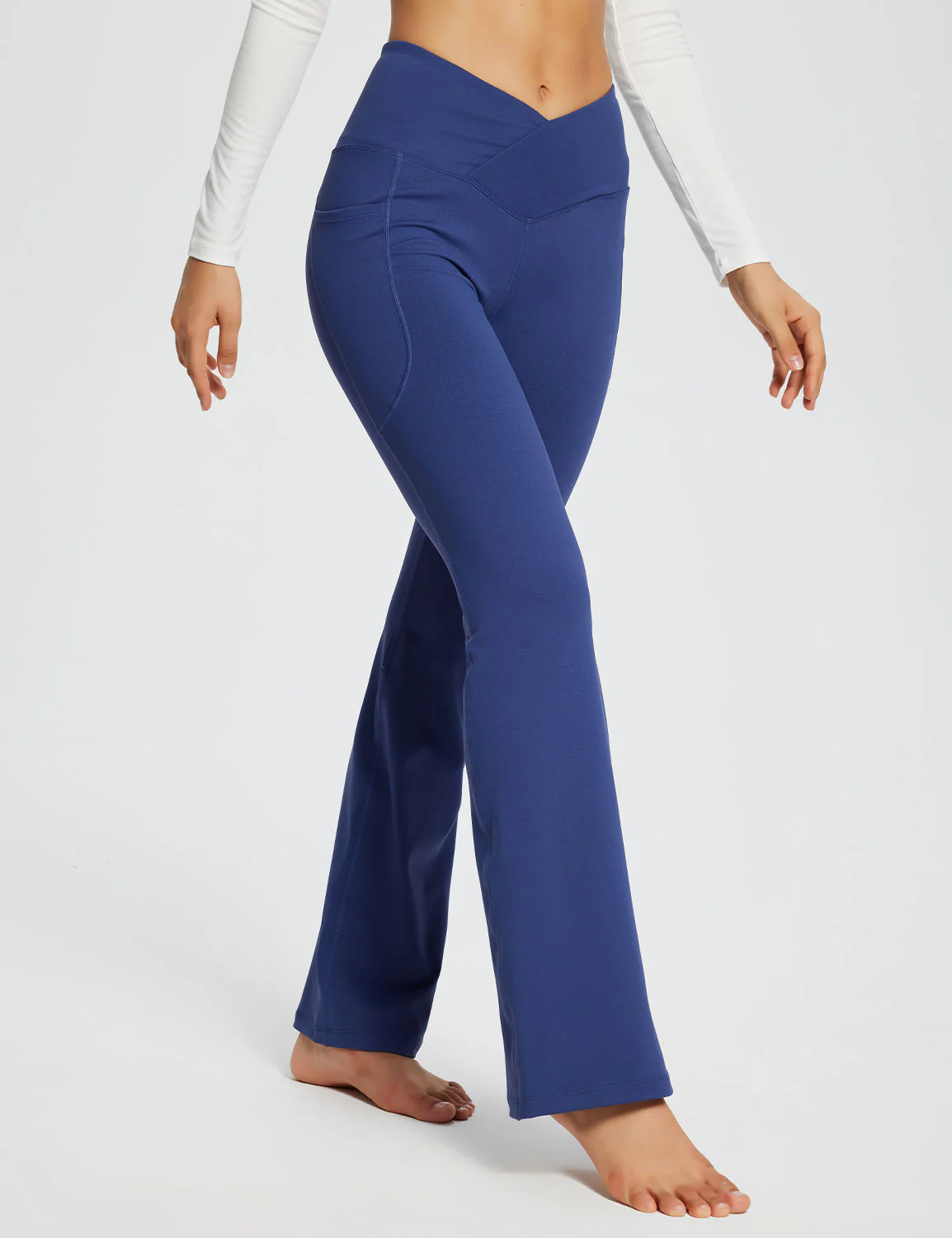 Laureate 29 Crossover High-Rise Flared Pants