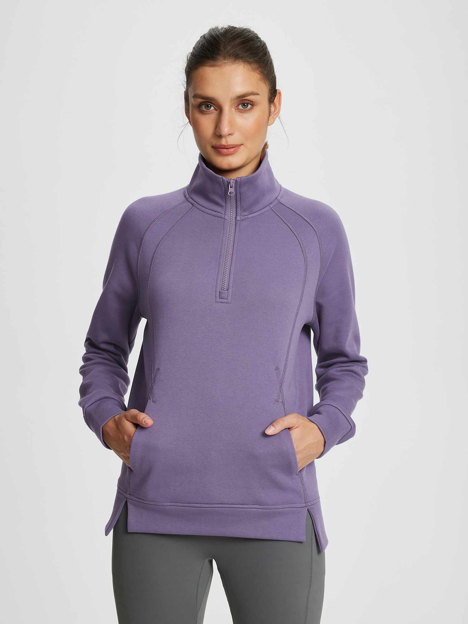 Evergreen Cozy Fleece Half-Zip Pullover