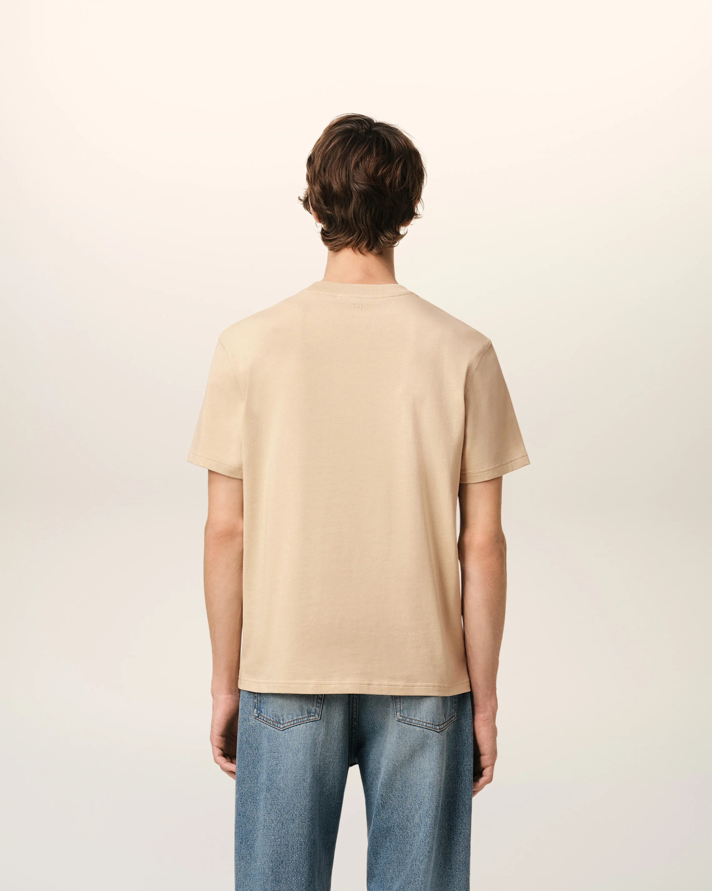 Beige Cotton Ami de Coeur T-Shirt