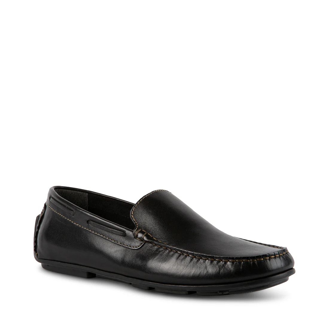 MANOLO BLACK LEATHER