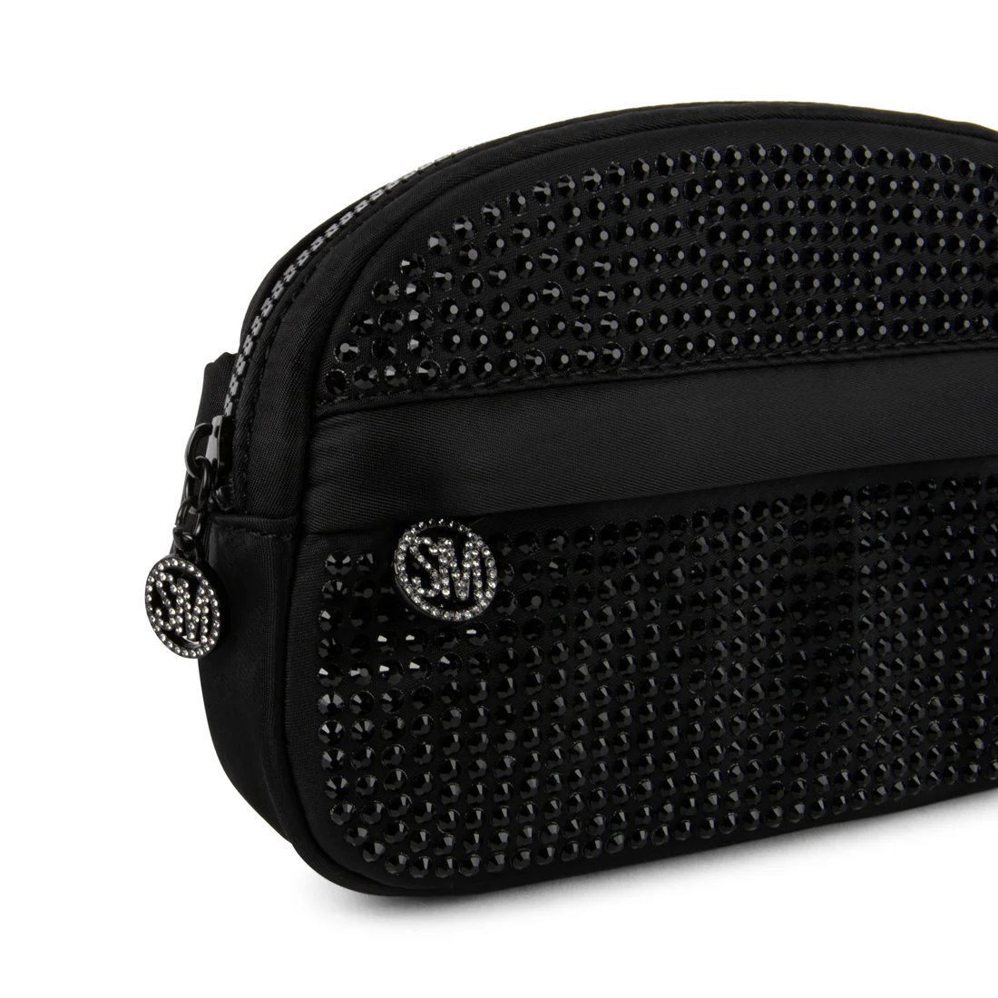 ADRIANA RHINESTONE BELT BAG BLACK