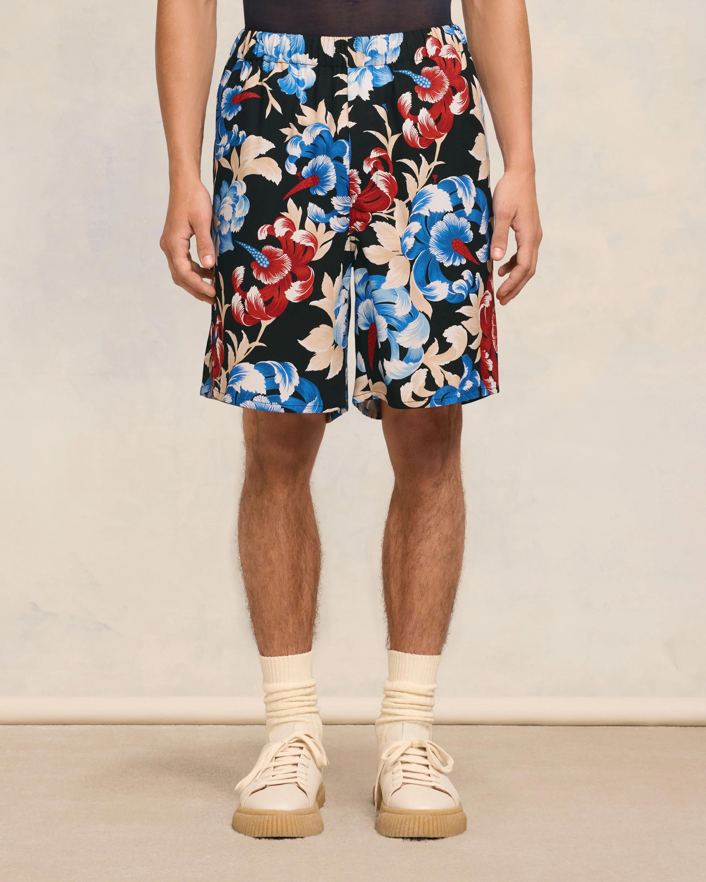 Printed Mini Short With Elastiqued Waistband