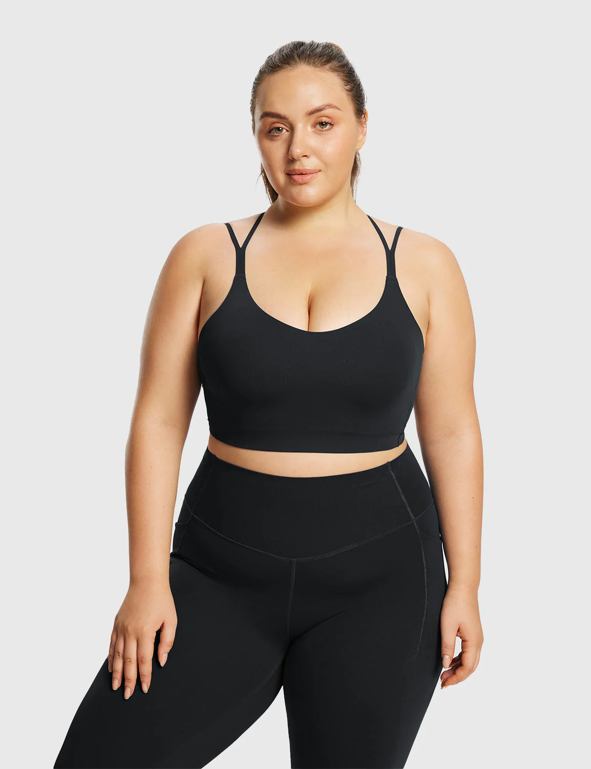 Freeleaf Cross-Strap Low-Impact Sports Bra