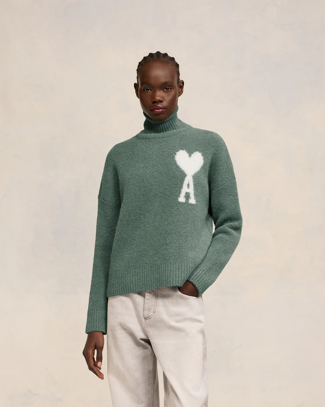 Off-White Ami de Coeur Funnel Neck Sweater