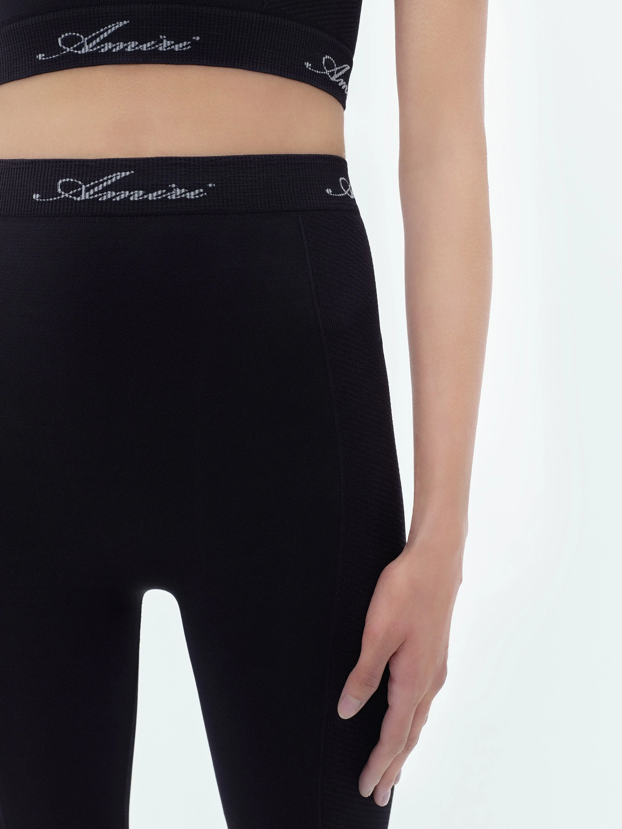 WOMEN - WOMEN'S SEAMLESS LEGGINGS - Black