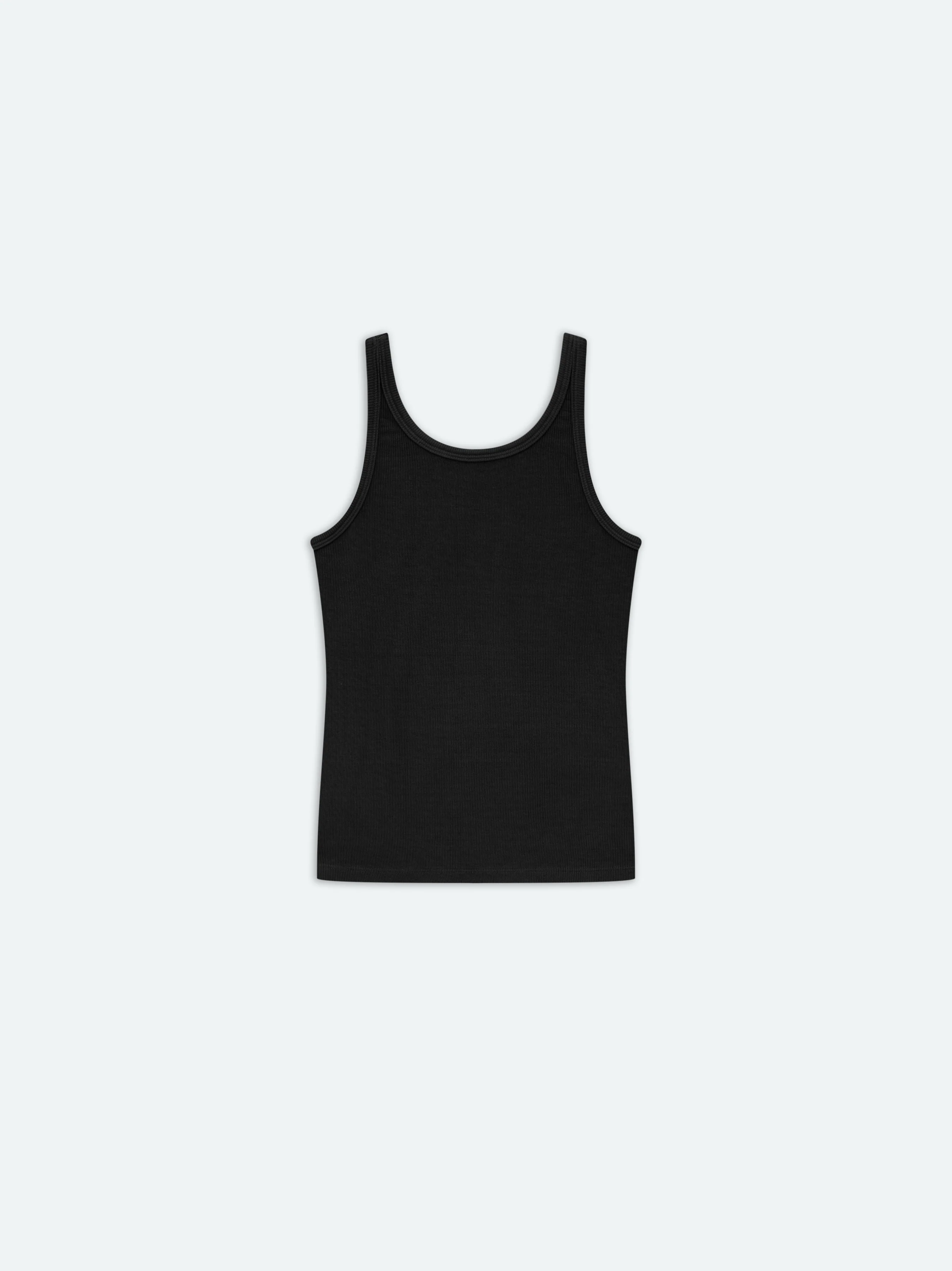 WOMEN - WOMEN'S RIB TANK - Black