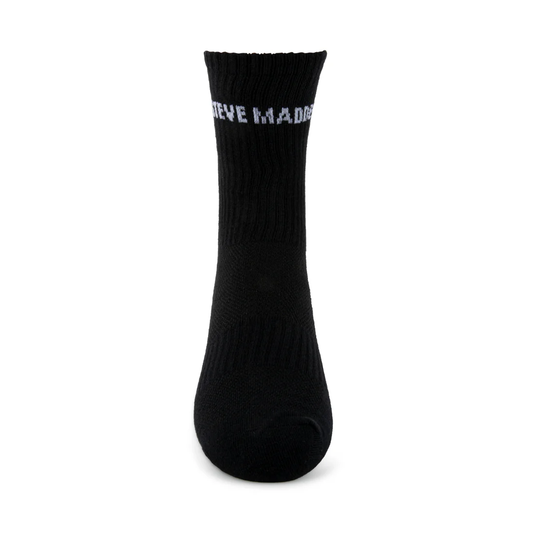 4PK WOMEN'S BLACK LOGO CREW SOCKS