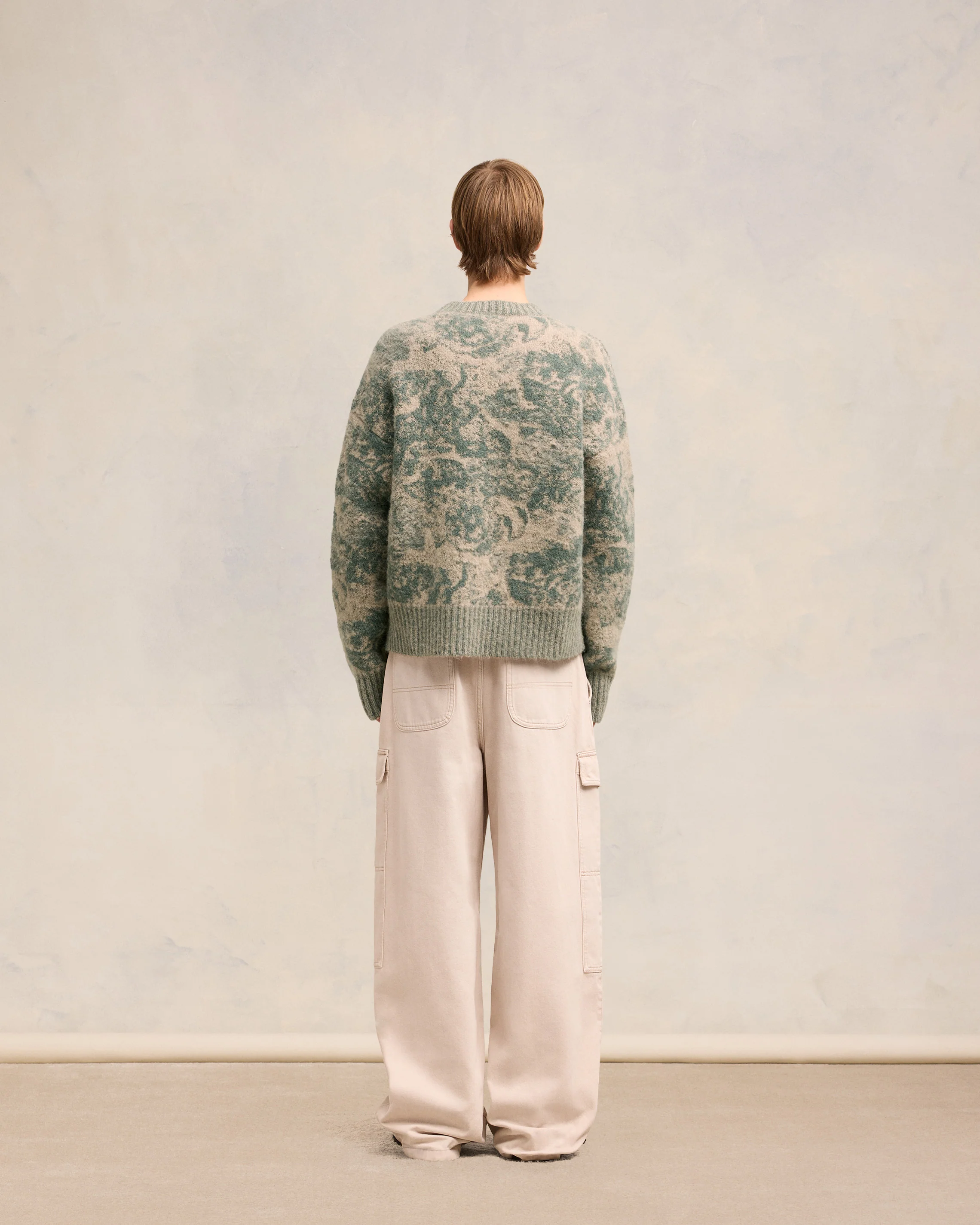 Alpaca Mohair Jacquard Crewneck