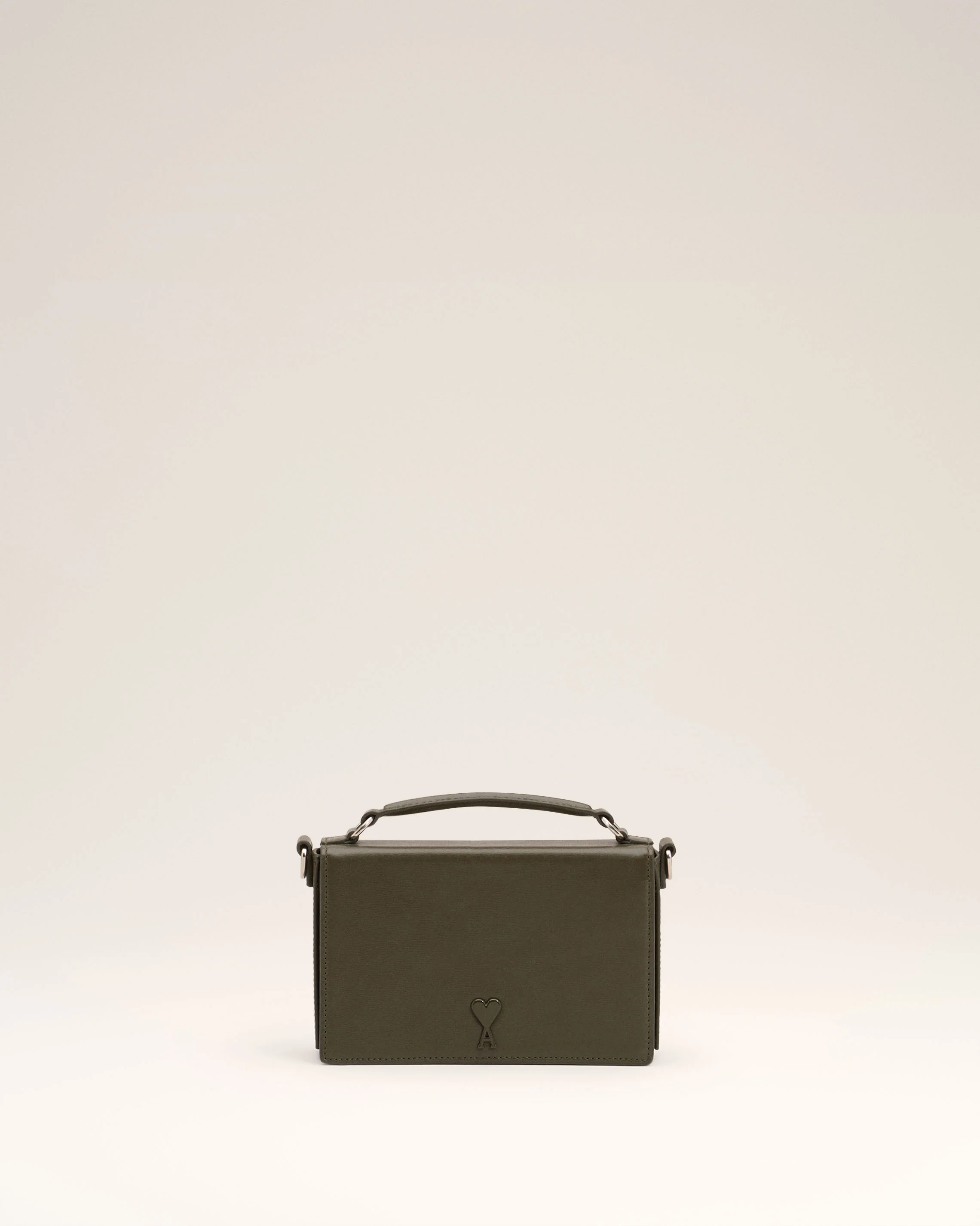 Green Leather Ami de Coeur Lunch Box Bag