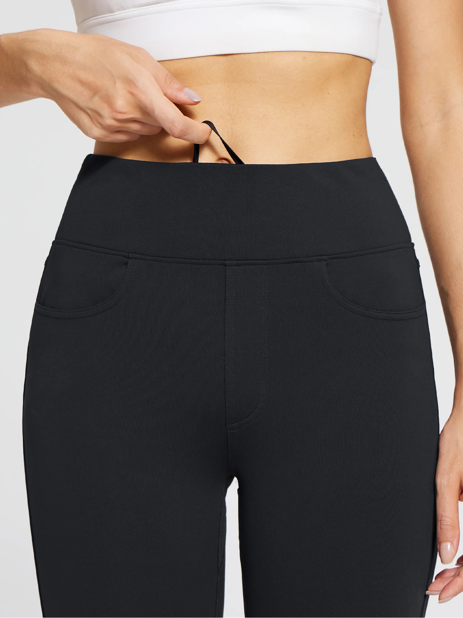 Laureate Fleece-Lined Denim Leggings