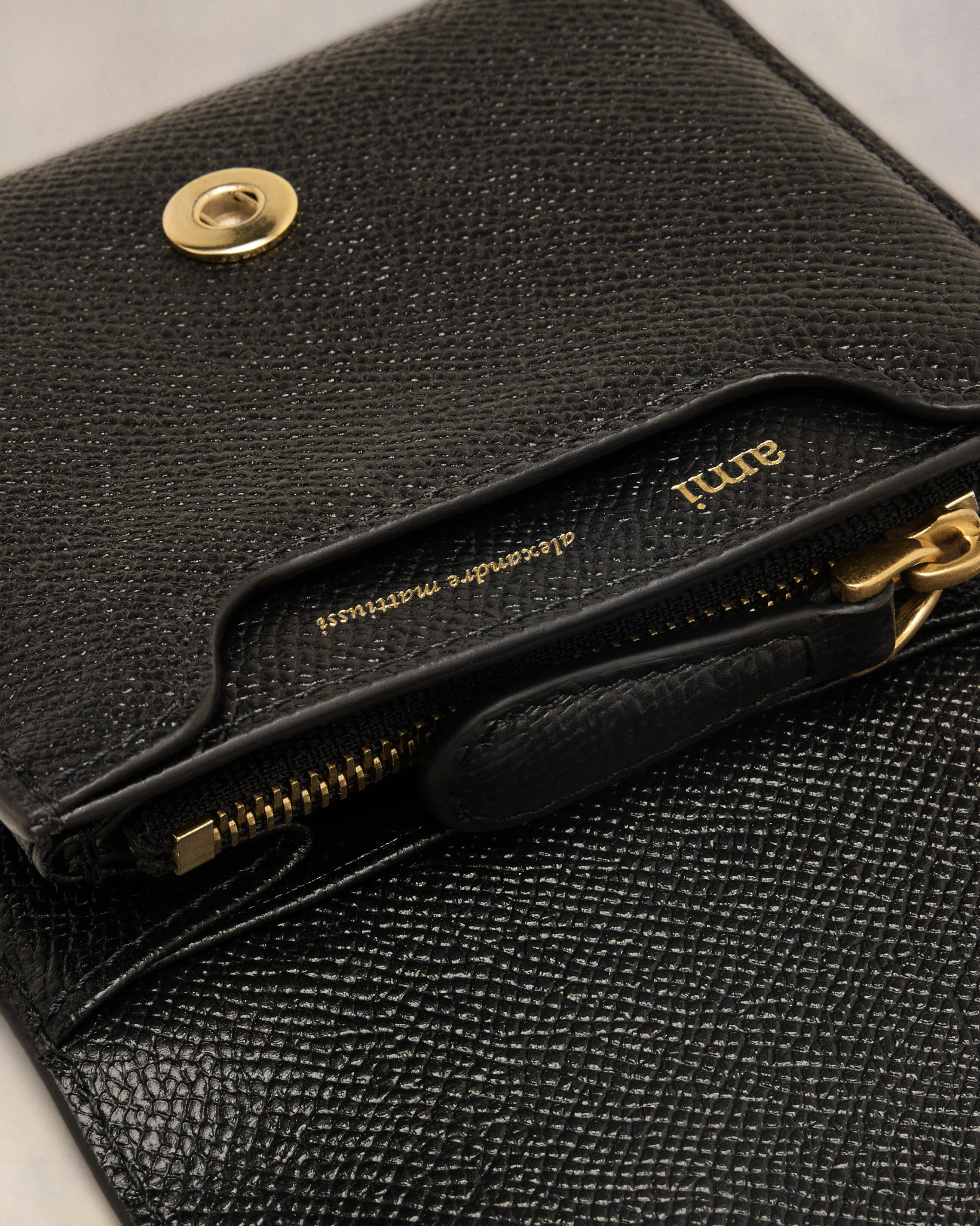 Black Leather Paris Paris Wallet