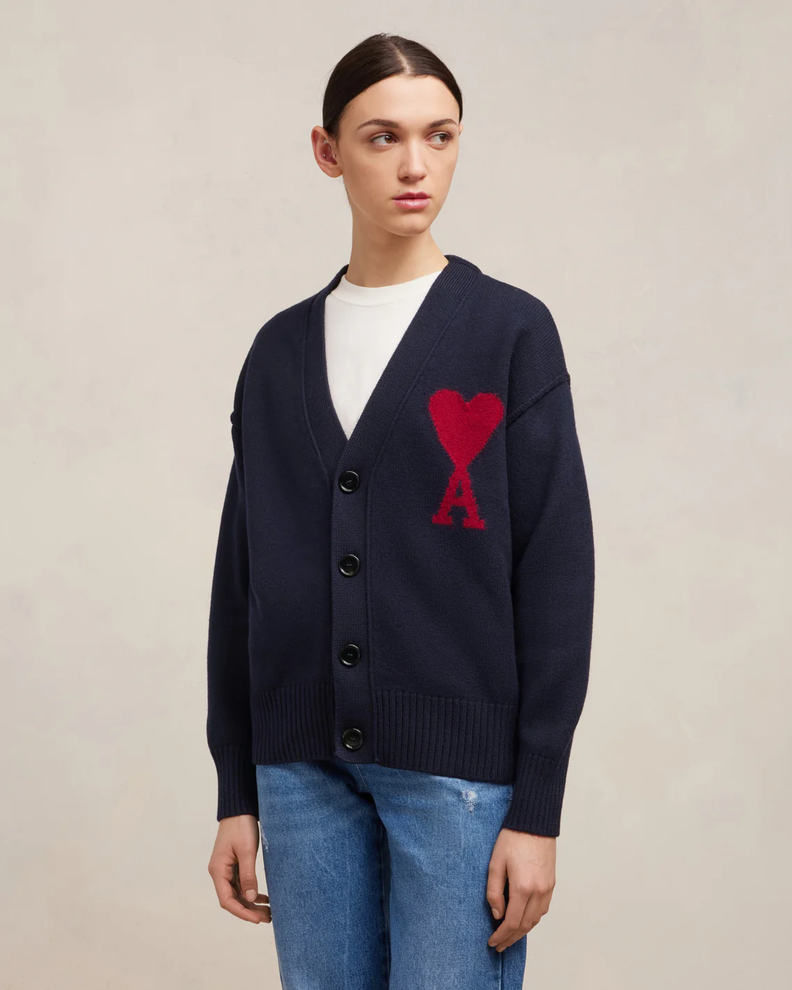 Red Ami de Coeur Cardigan