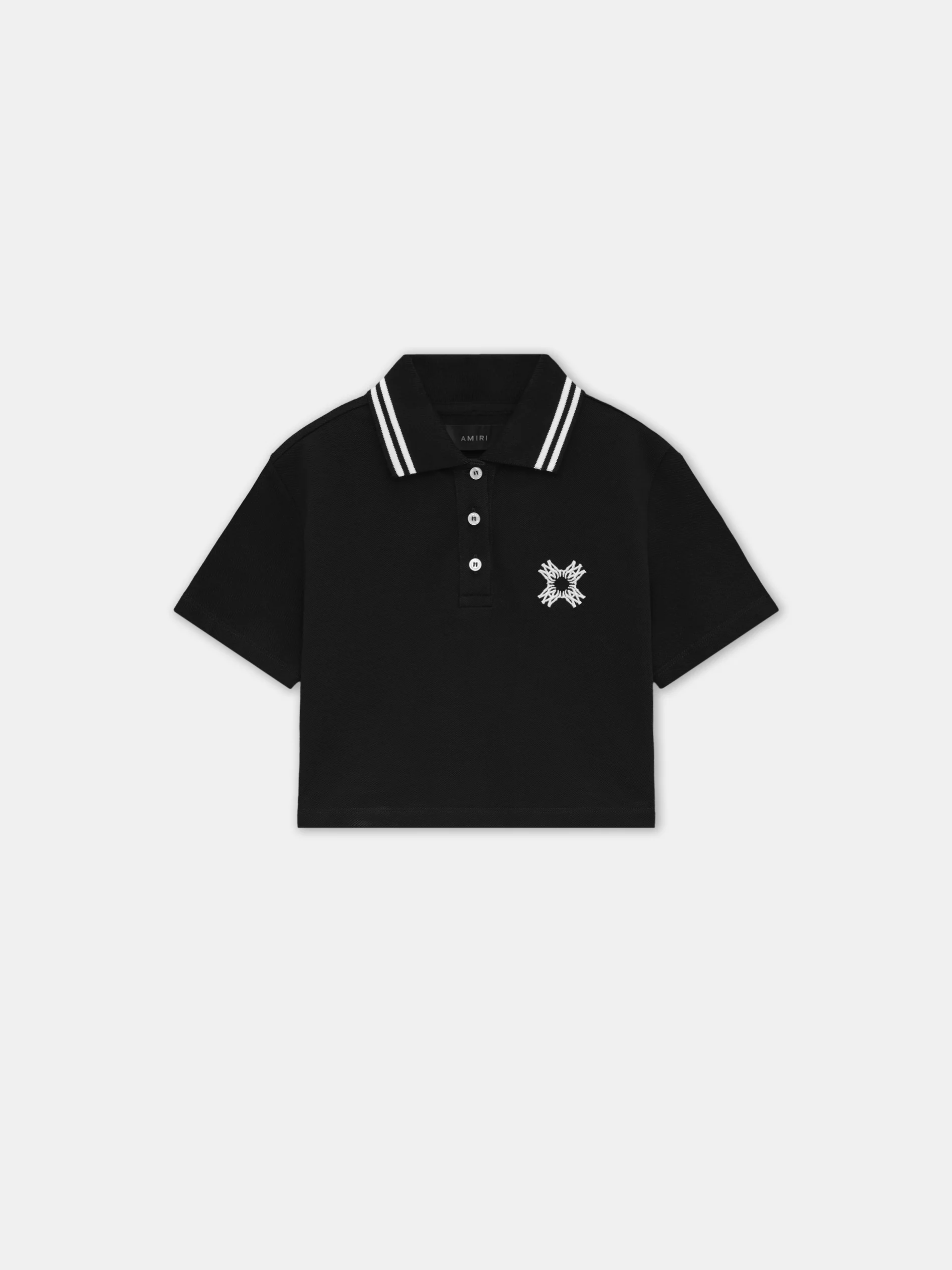 WOMEN - WOMEN'S MA QUAD CROPPED POLO - Black