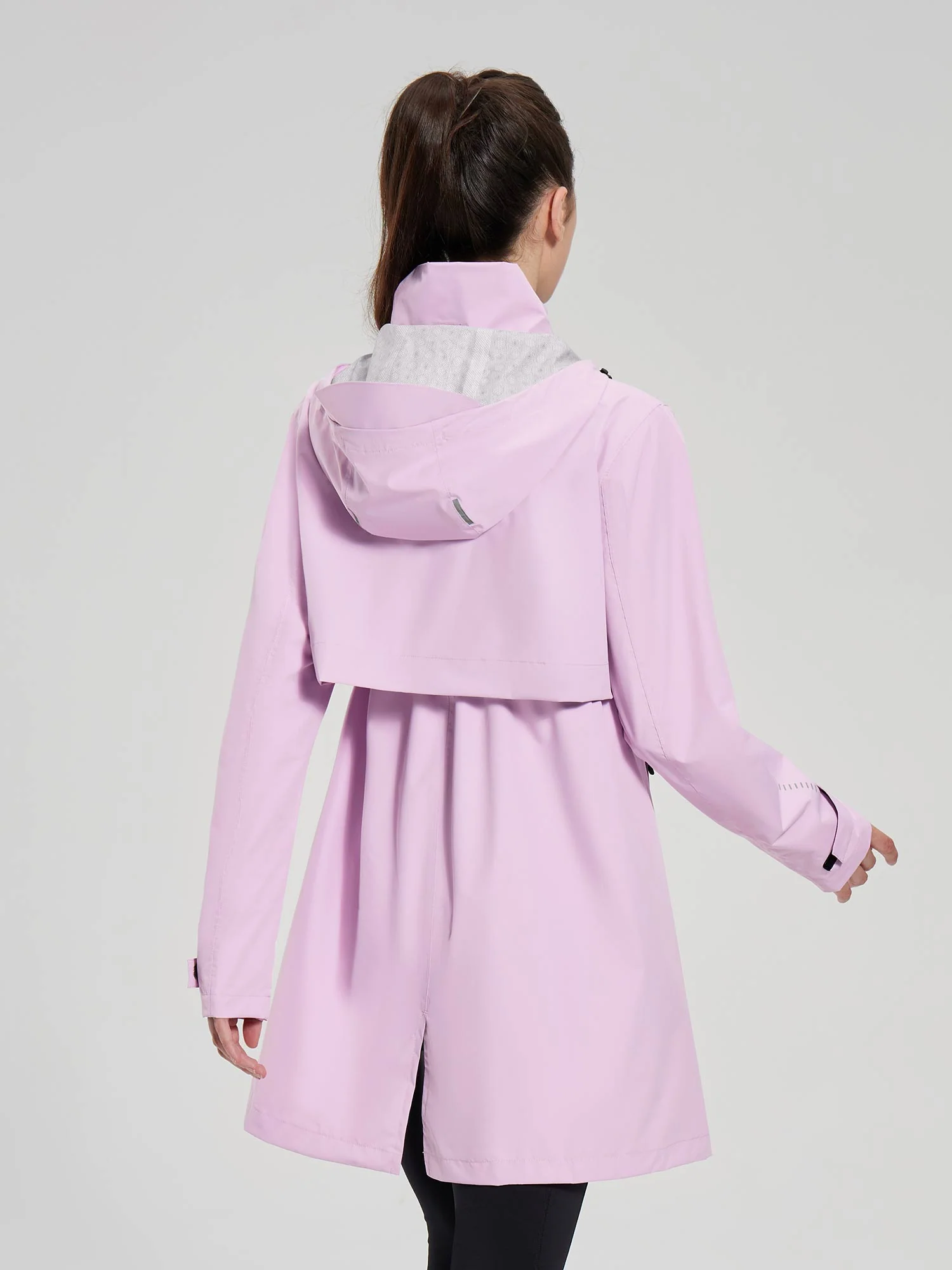 Flyleaf Mid-Length Hooded Waterproof Jacket