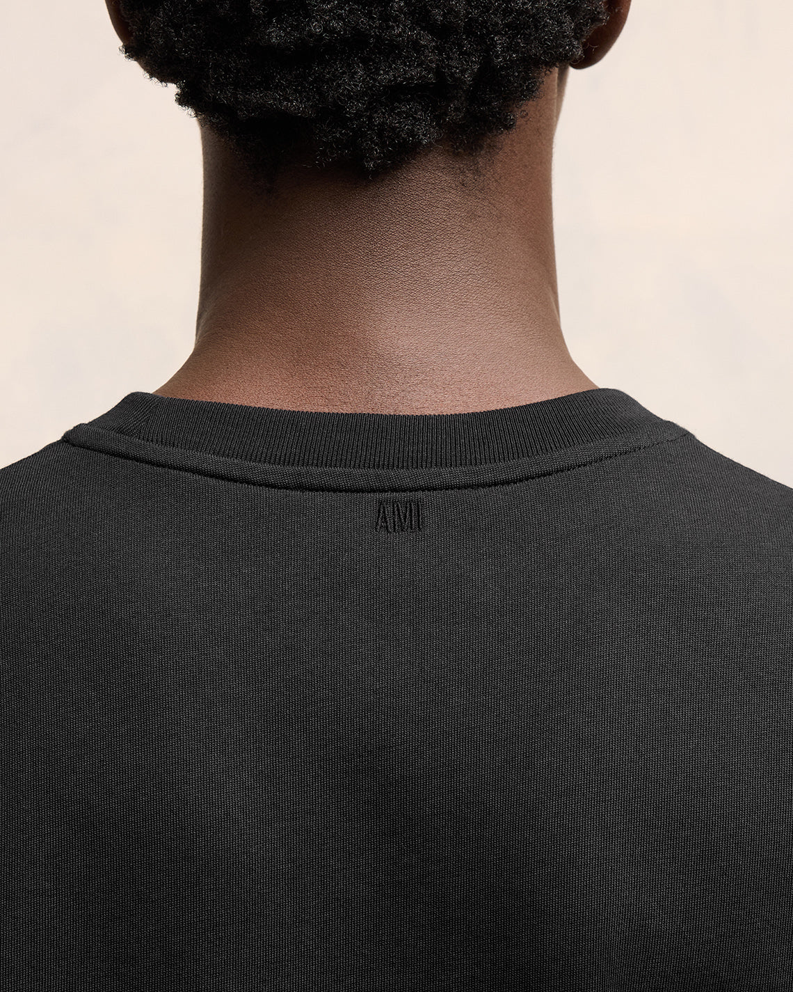 Black Cotton Ami de Coeur T-Shirt