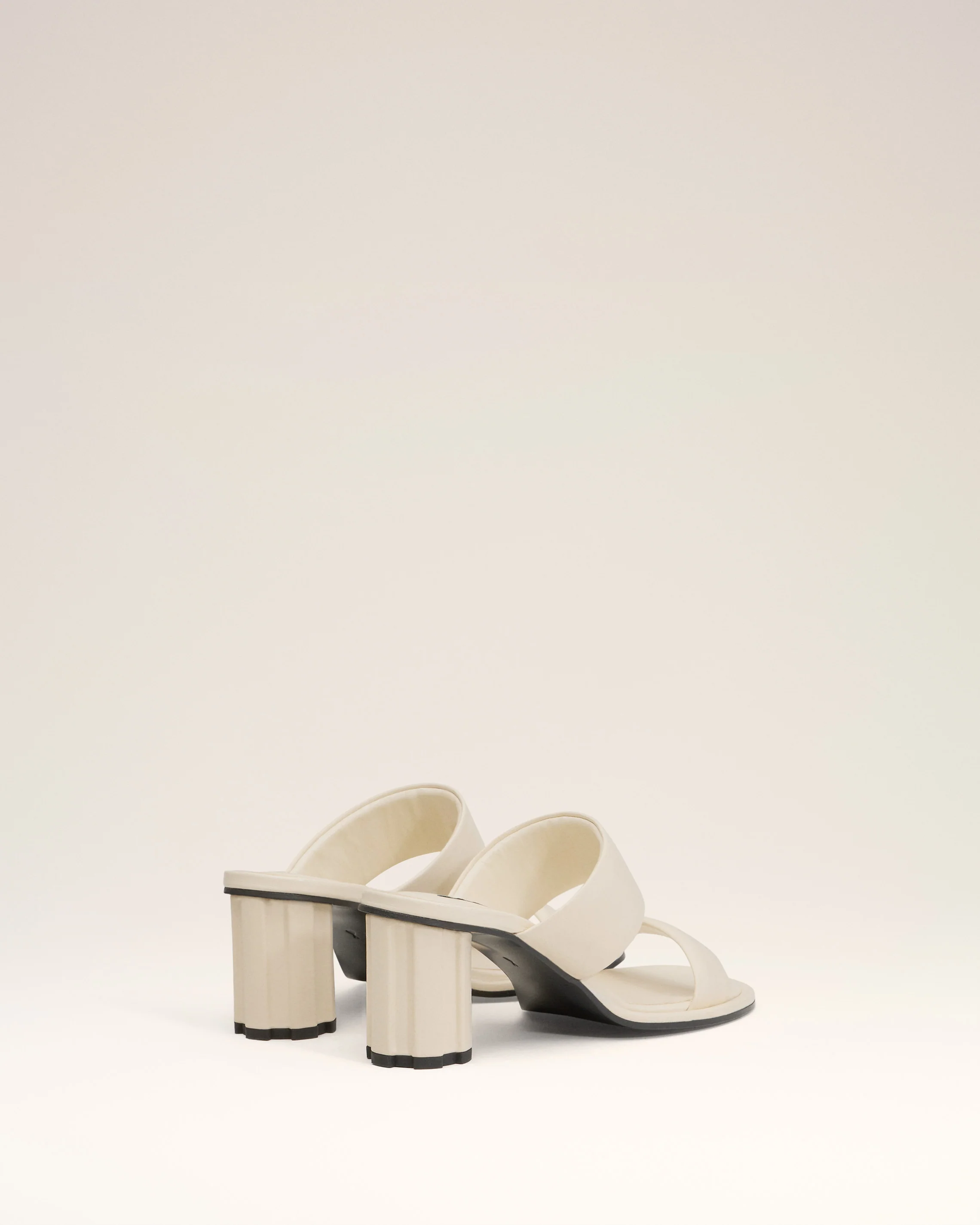 Beige Leather Piano Sandals