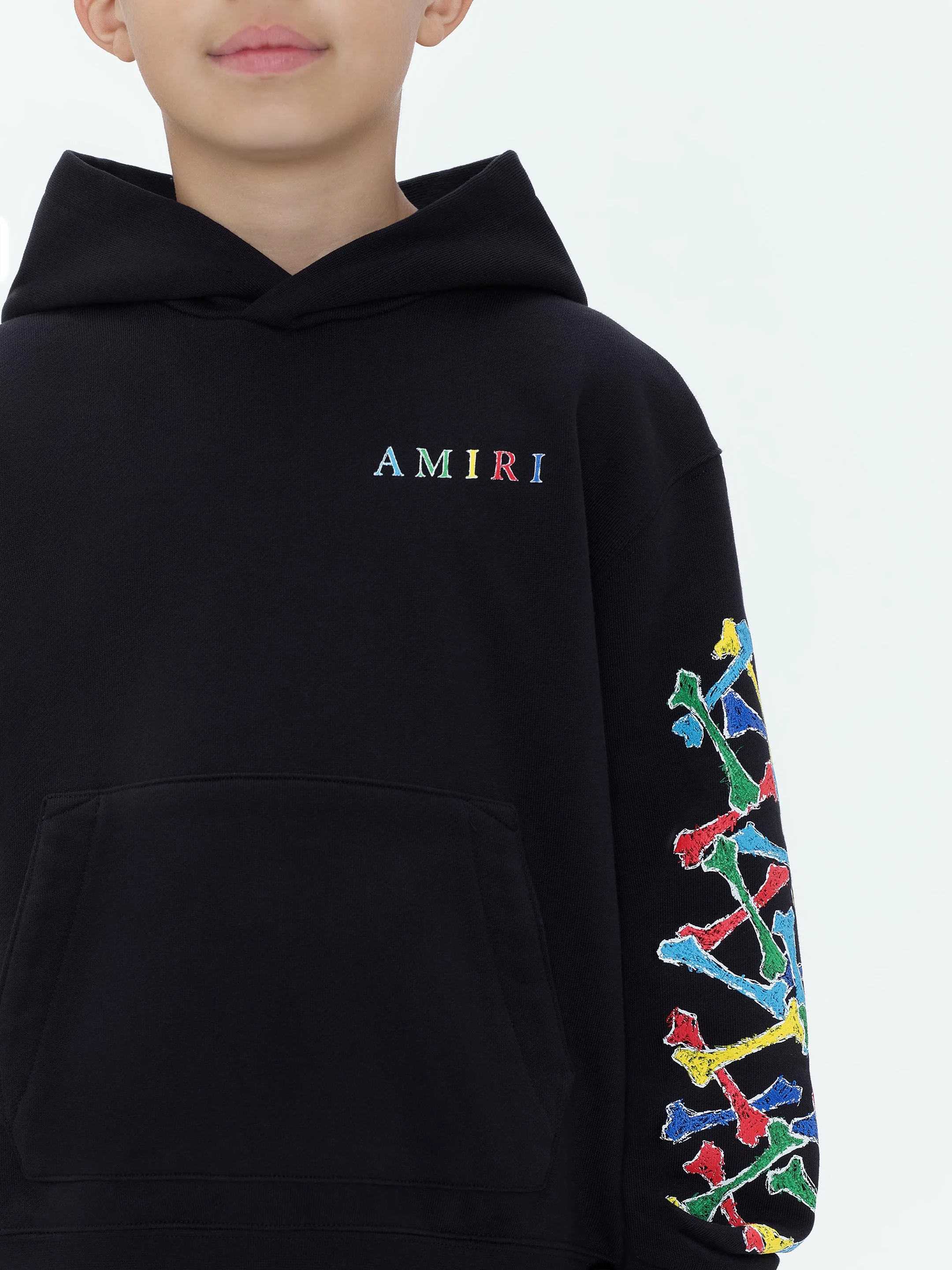 KIDS - Kids Amiri Bones Scribble Hoodie - Black