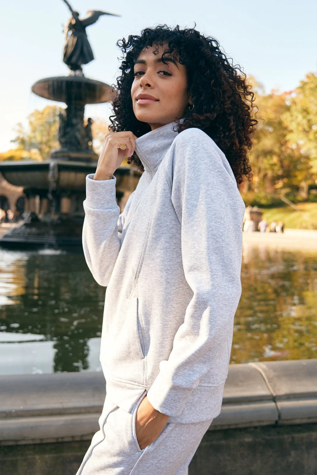 Evergreen Cozy Fleece Half-Zip Pullover