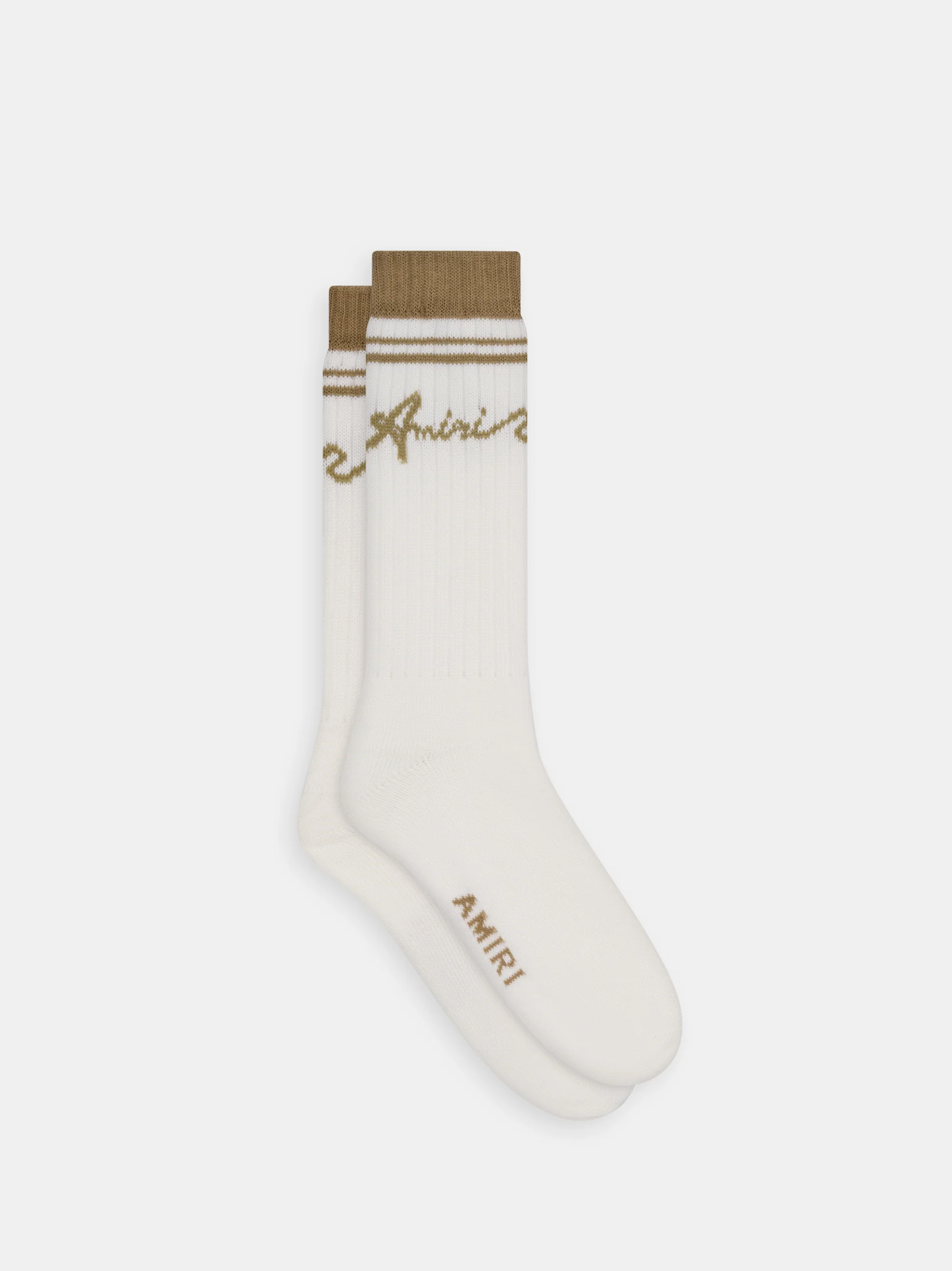 AMIRI WAVE SOCKS - Toasted Coconut