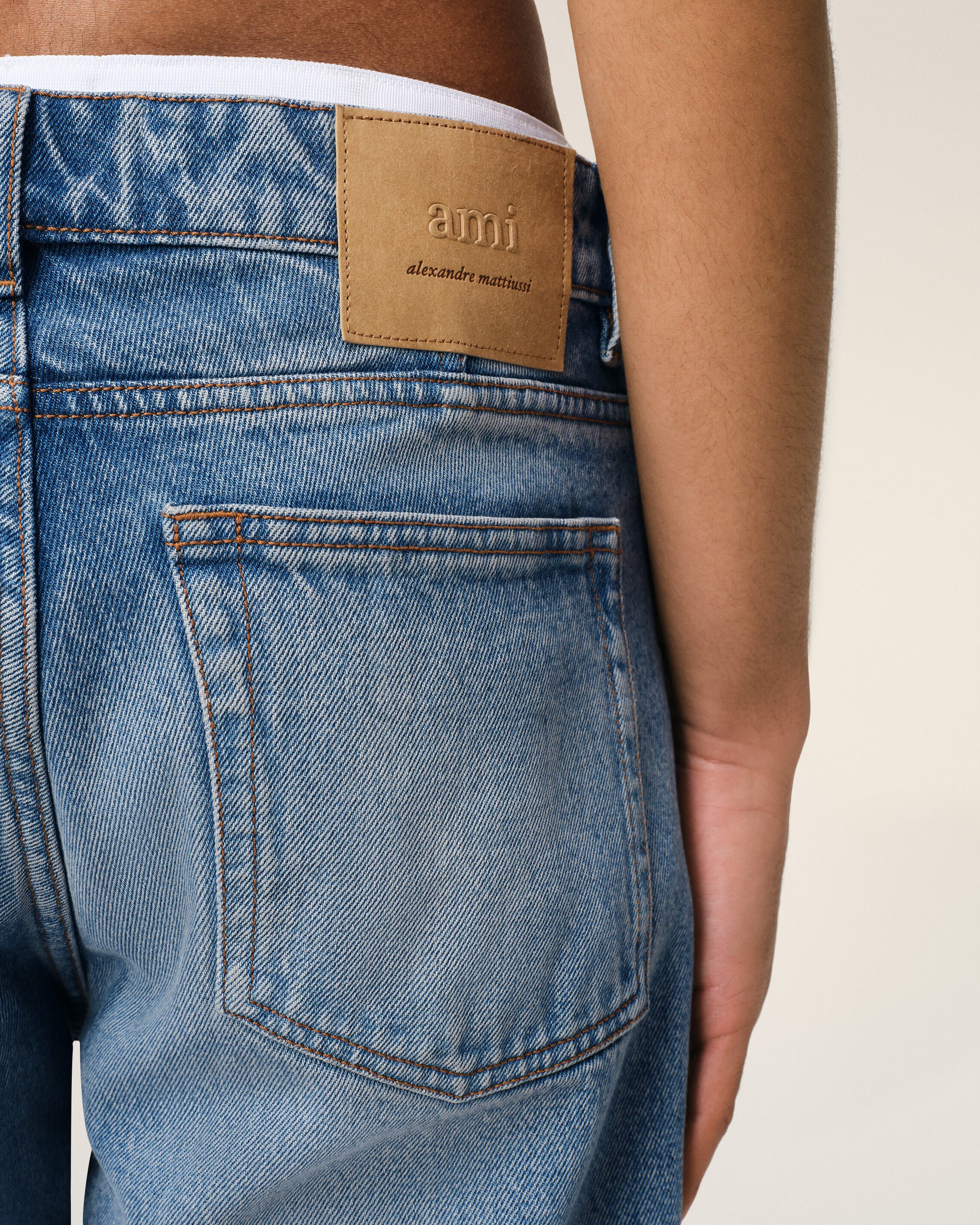 Blue Cotton Classic Fit Jeans