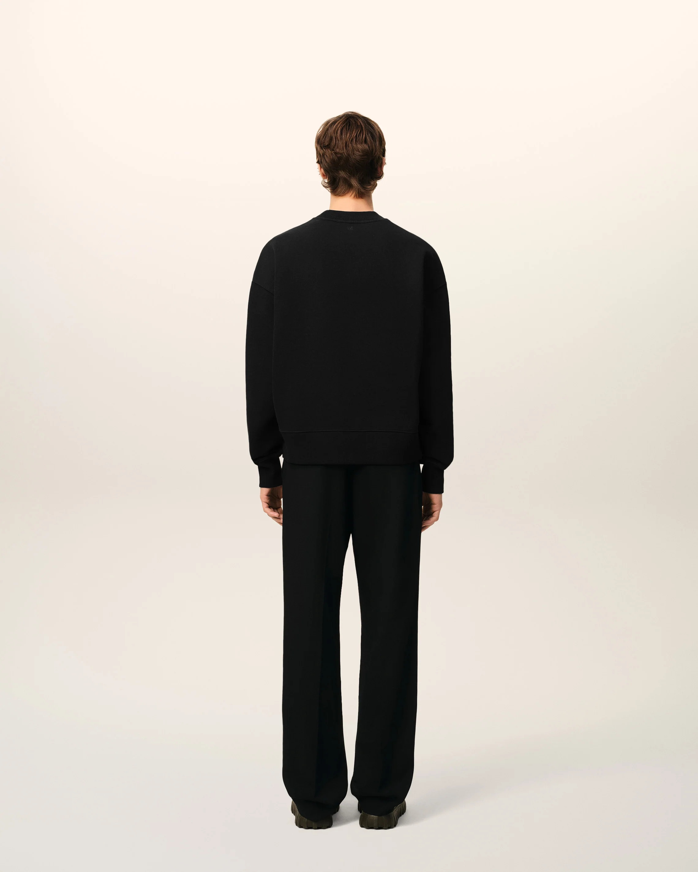 Black Cotton Ami de Coeur Sweatshirt