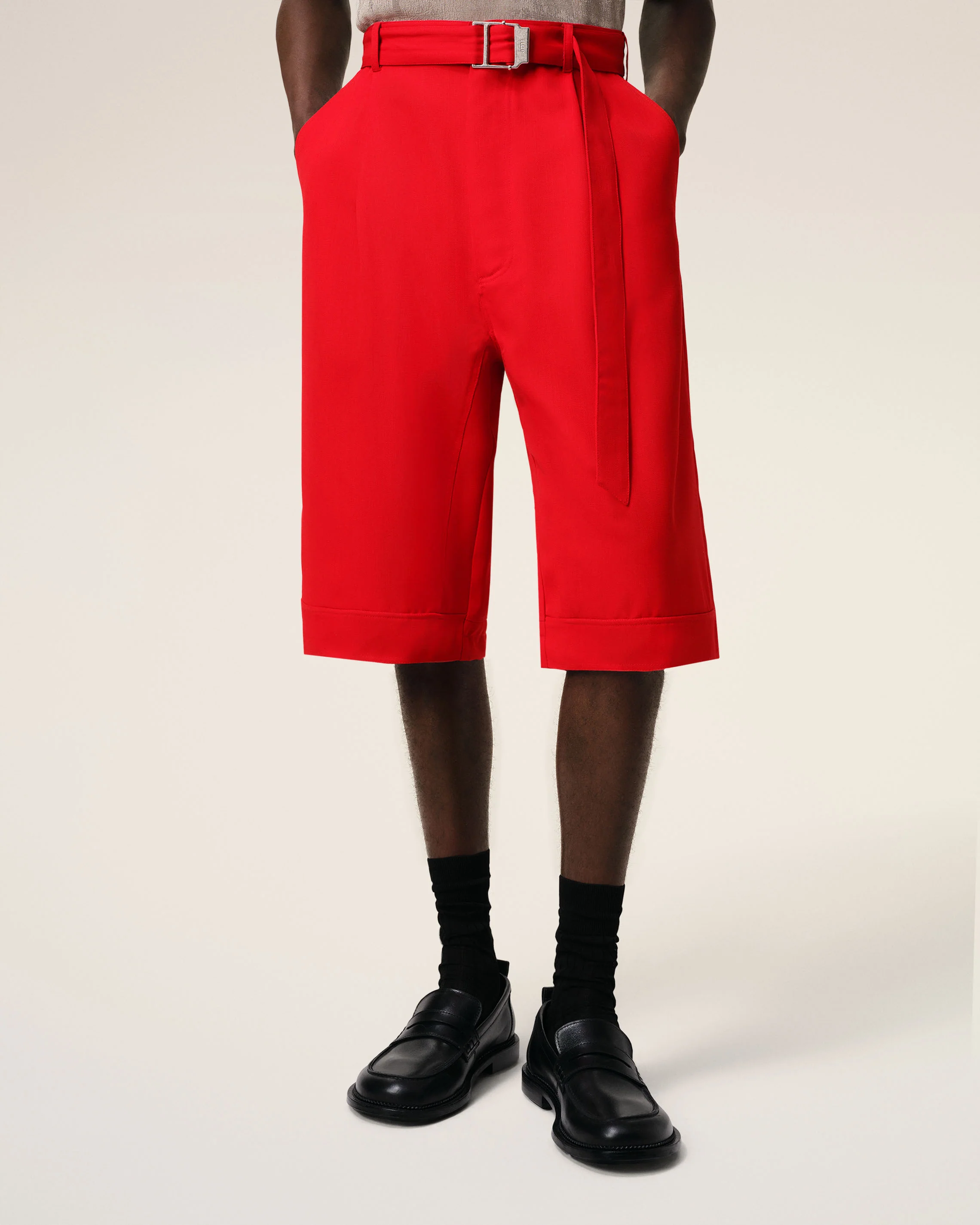 Black Leather Anatomical Toe Loafers