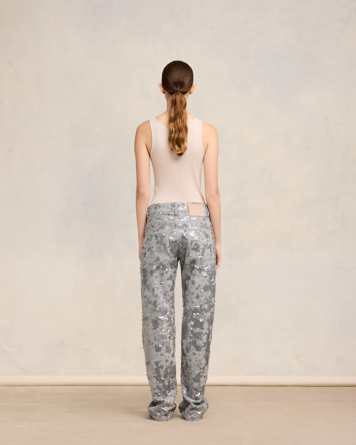 Embroidered Straight Fit Jeans