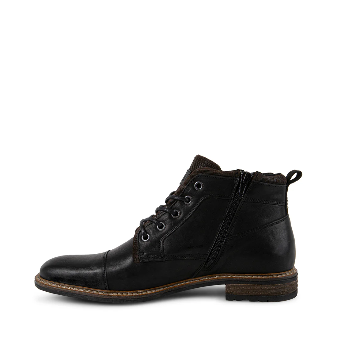 BRONTE BLACK LEATHER