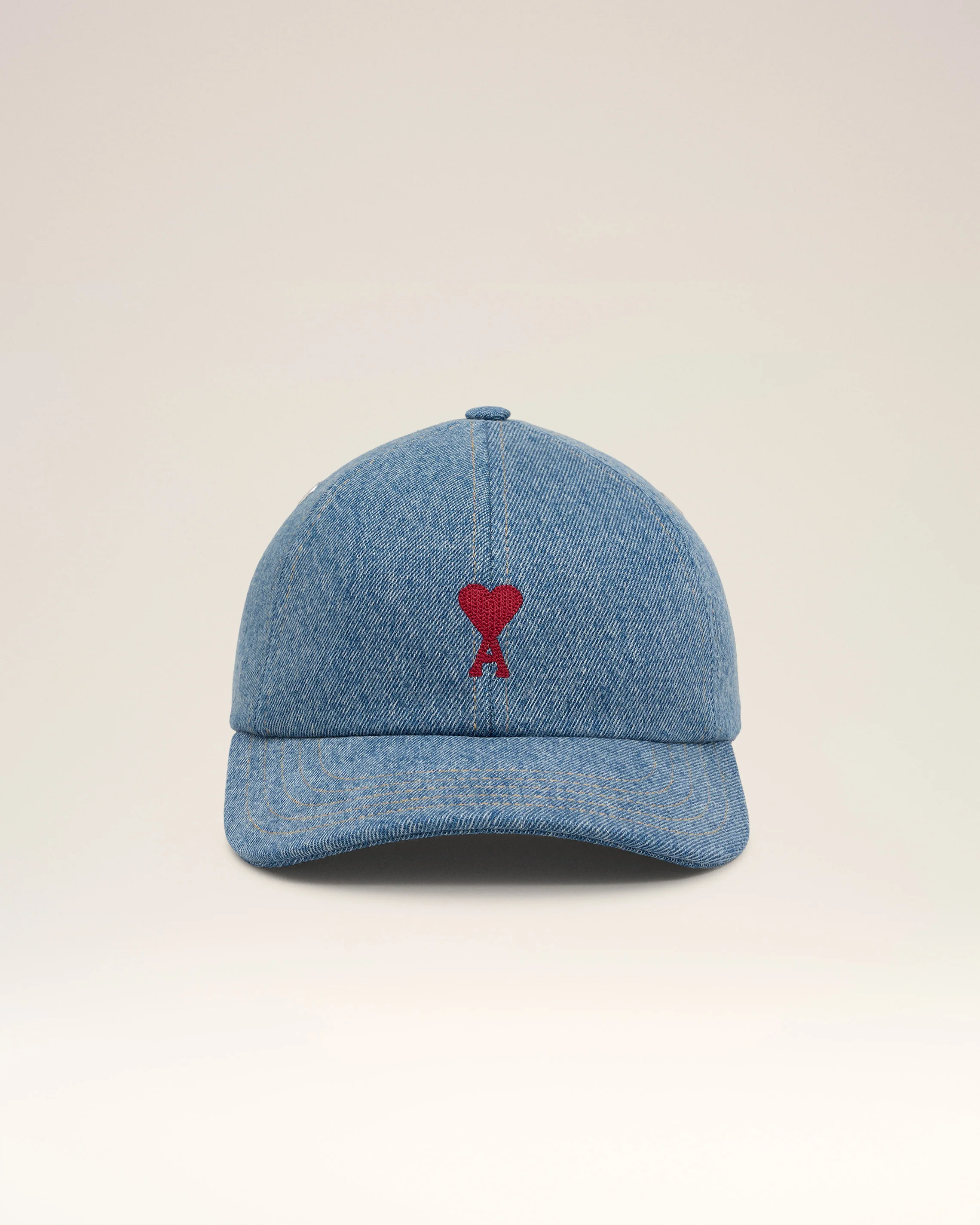 Blue Cotton Ami de Coeur Embroidery Cap