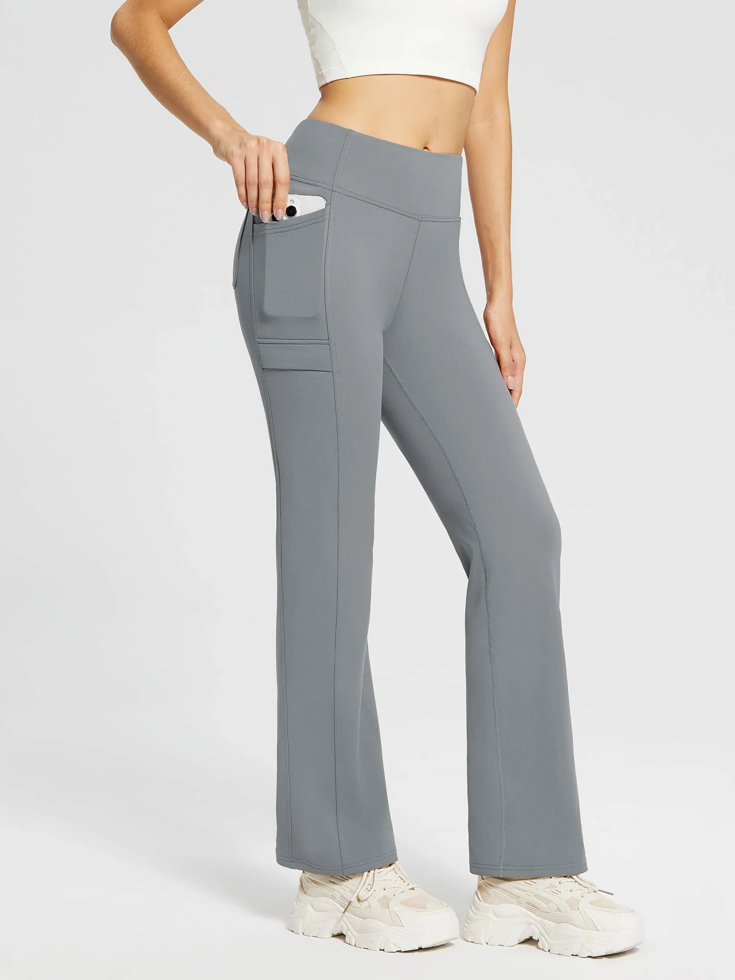 Evergreen Fleece Straight-Leg Trousers