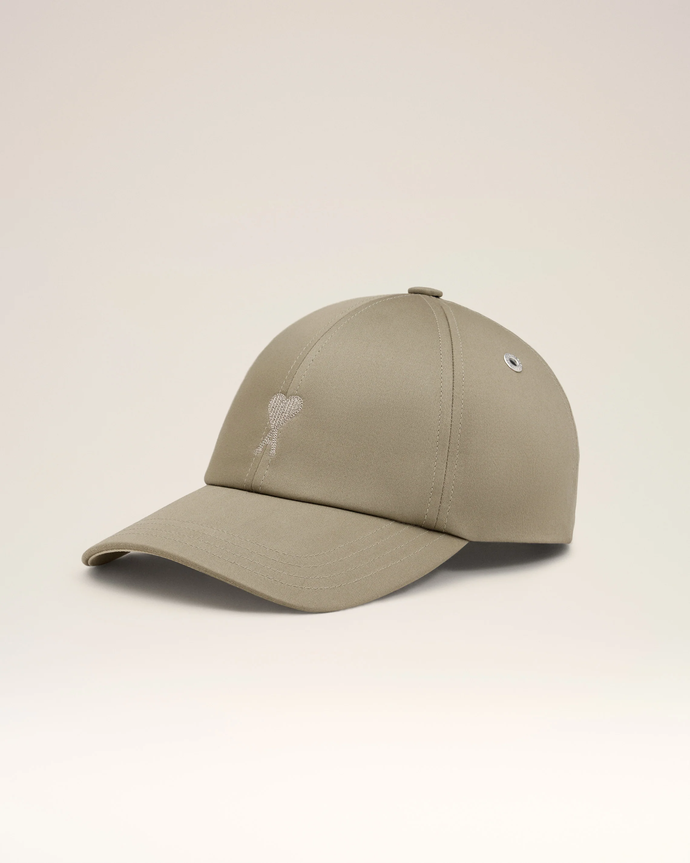 Green Cotton Ami de Coeur Embroidery Cap