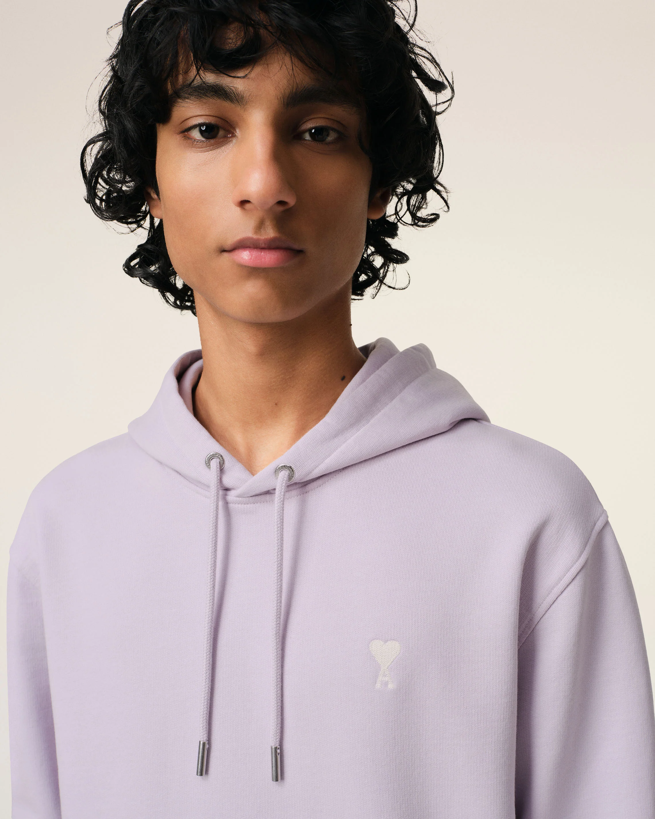 Purple Cotton Ami de Coeur Hoodie