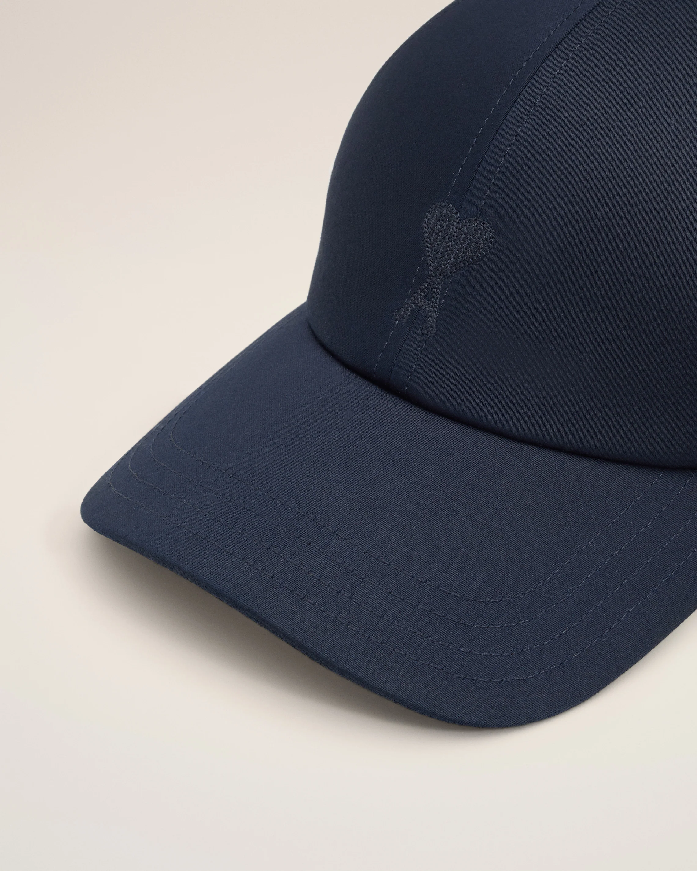 Navy Cotton Tonal Ami de Coeur Embroidery Cap