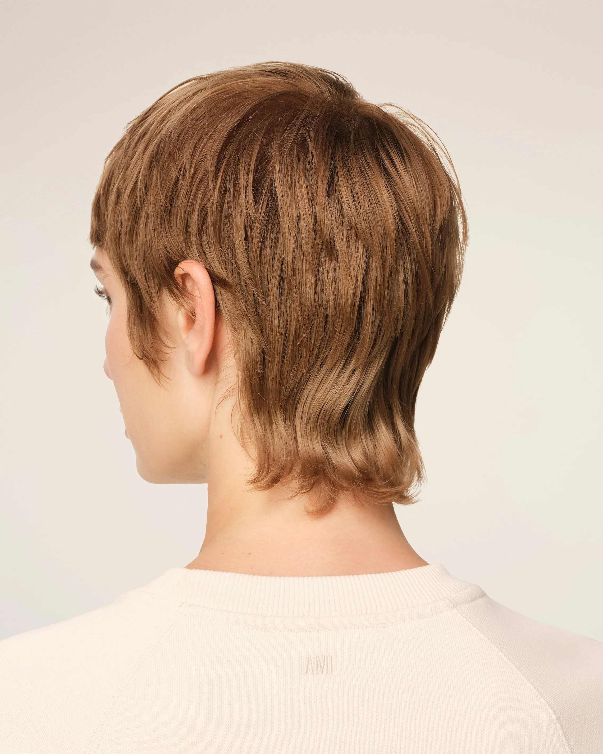 Beige Cotton Ami de Coeur Patch Sweatshirt