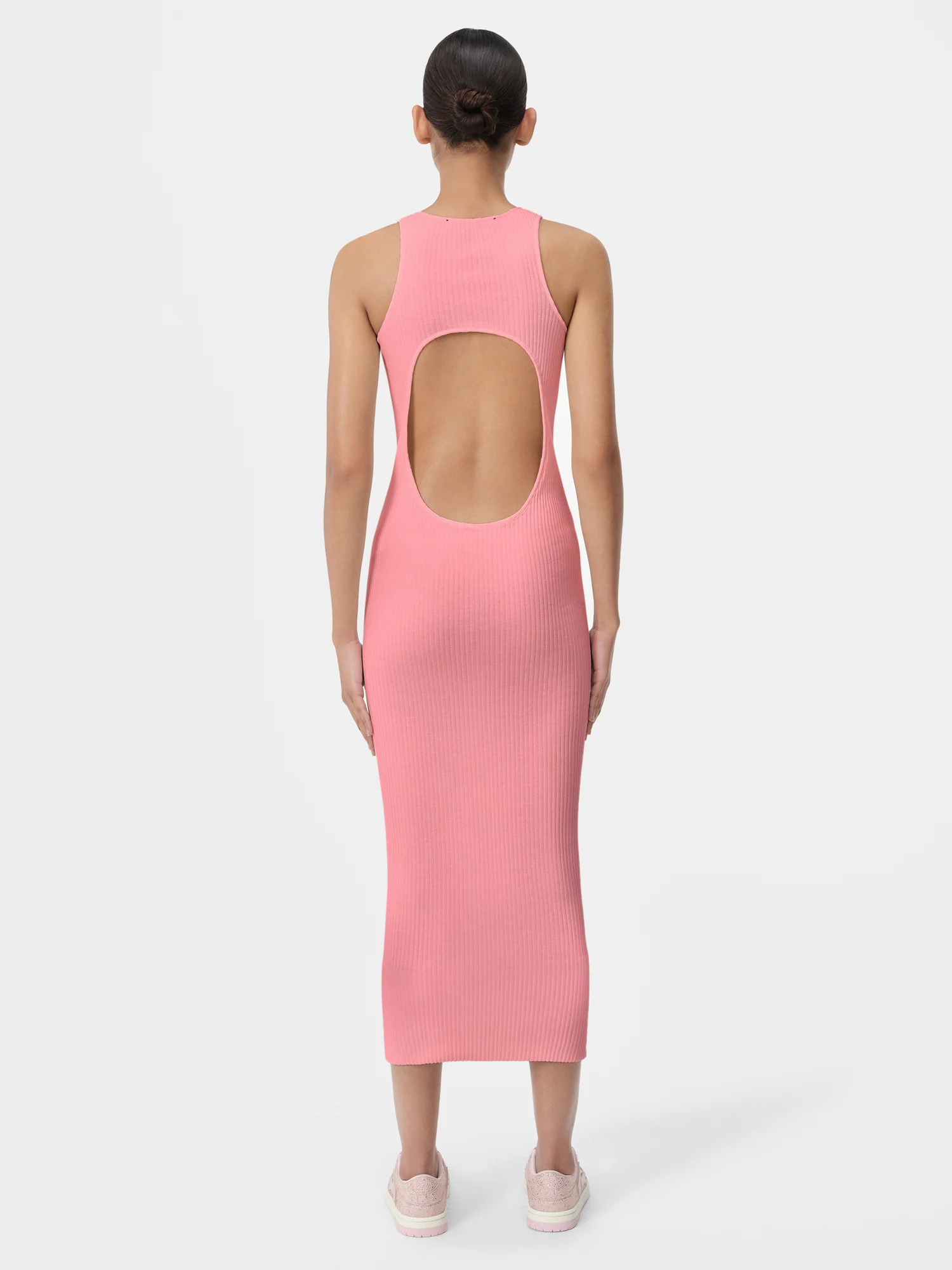 WOMEN - WOMEN'S AMIRI STACKED MAXI DRESS - Flamingo Pink