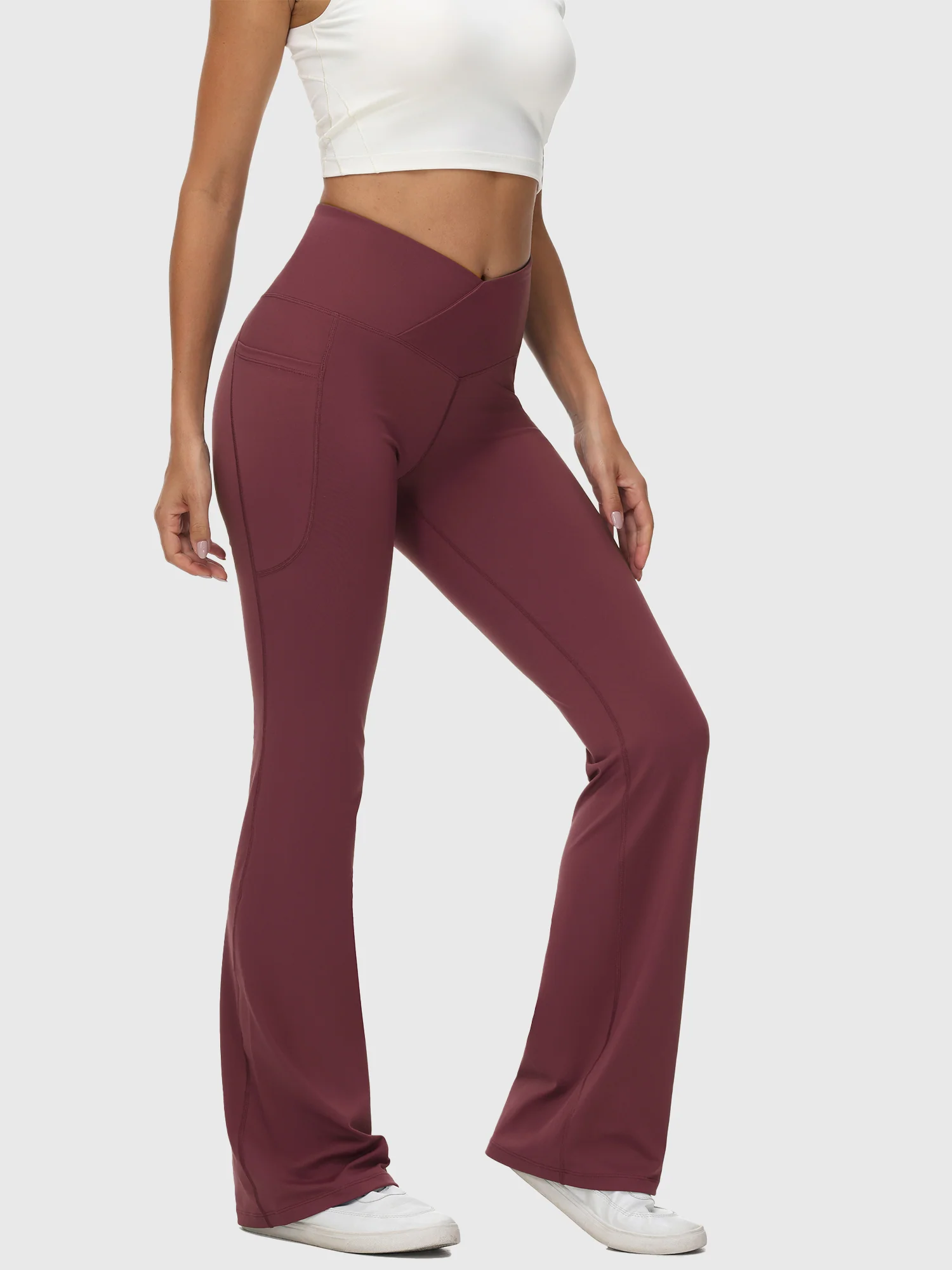 Laureate 34 Crossover High Rise Flared Pants