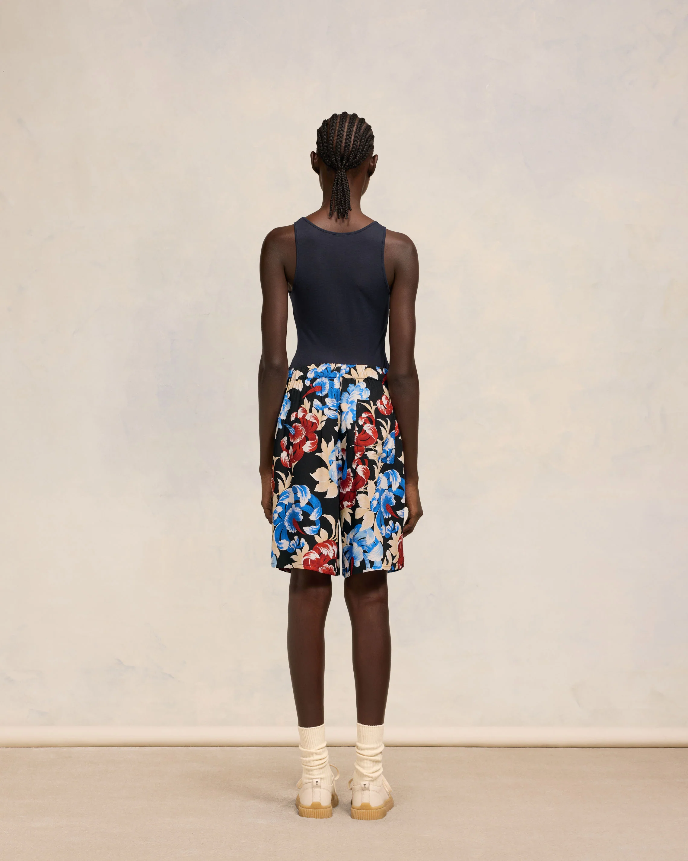 Printed Mini Short With Elastiqued Waistband