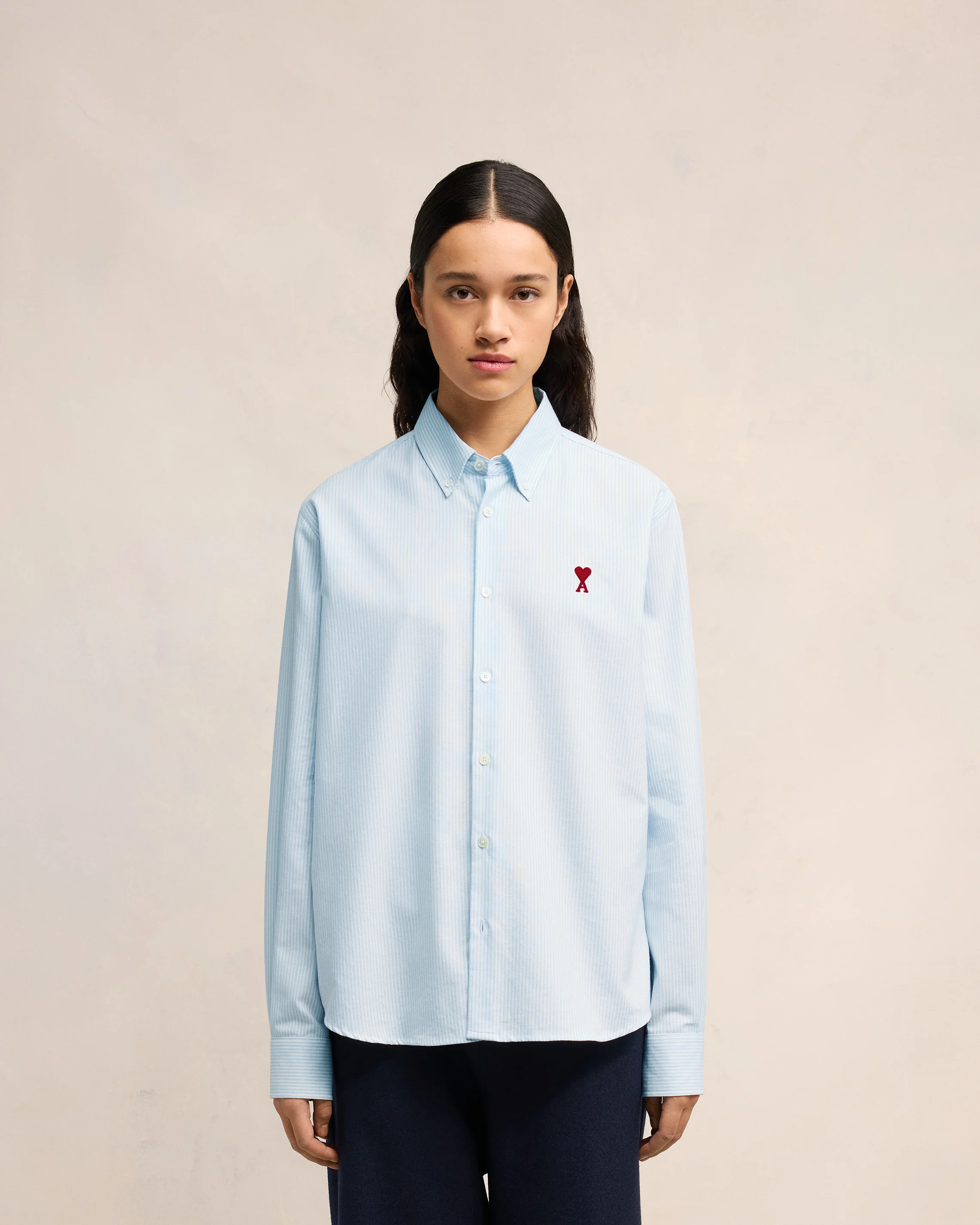 Blue Cotton Button-Down Ami de Coeur Shirt
