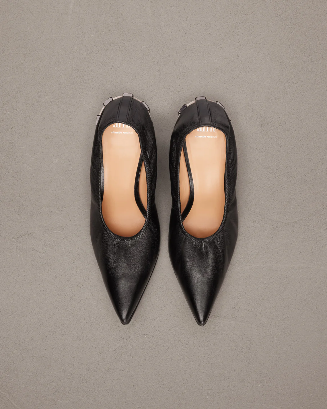 Pointed Toe Pleated Pumps