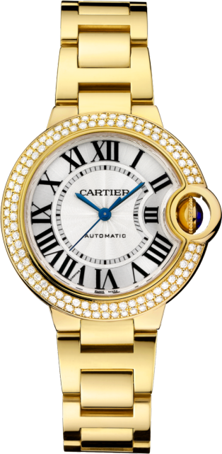 C@RTIER Ballon Bleu 18K Yellow Gold & Diamonds Lady��s Watch, WJBB0002