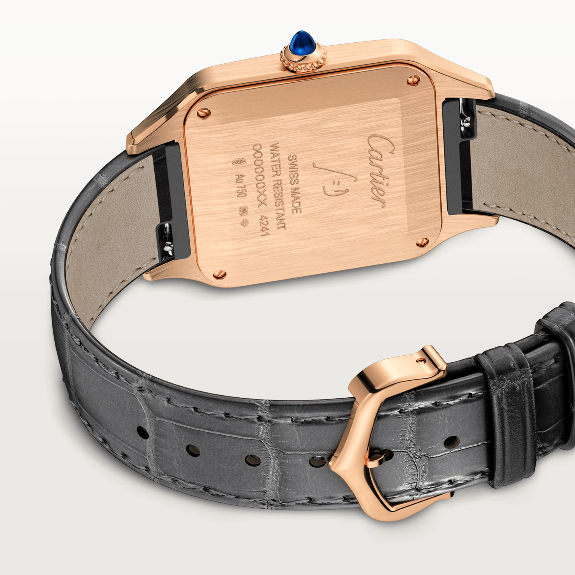 C@RTIER Santos 18K Rose Gold Men��s Watch, WGSA0032