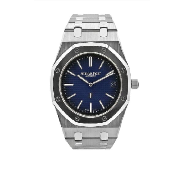 AUDEM@RS P!GUET Royal Oak Jumbo Extra-Thin, 39mm, Titanium, blue dial, 15202IP.OO.1240IP.01