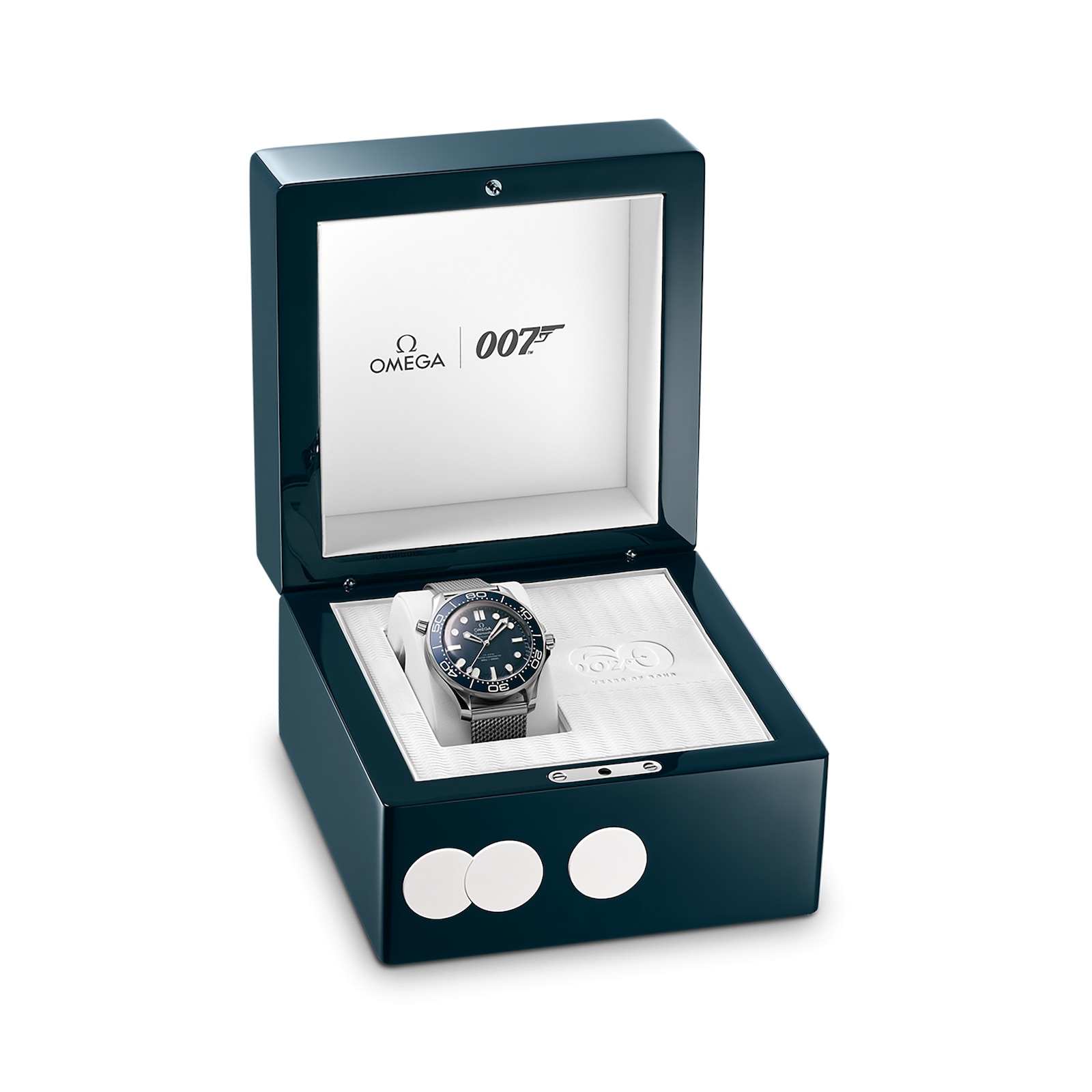 James Bond 007 60th Anniversary Seamaster Diver 300m Co-Axial Master Chronometer 42mm O21030422003002 - Orolen