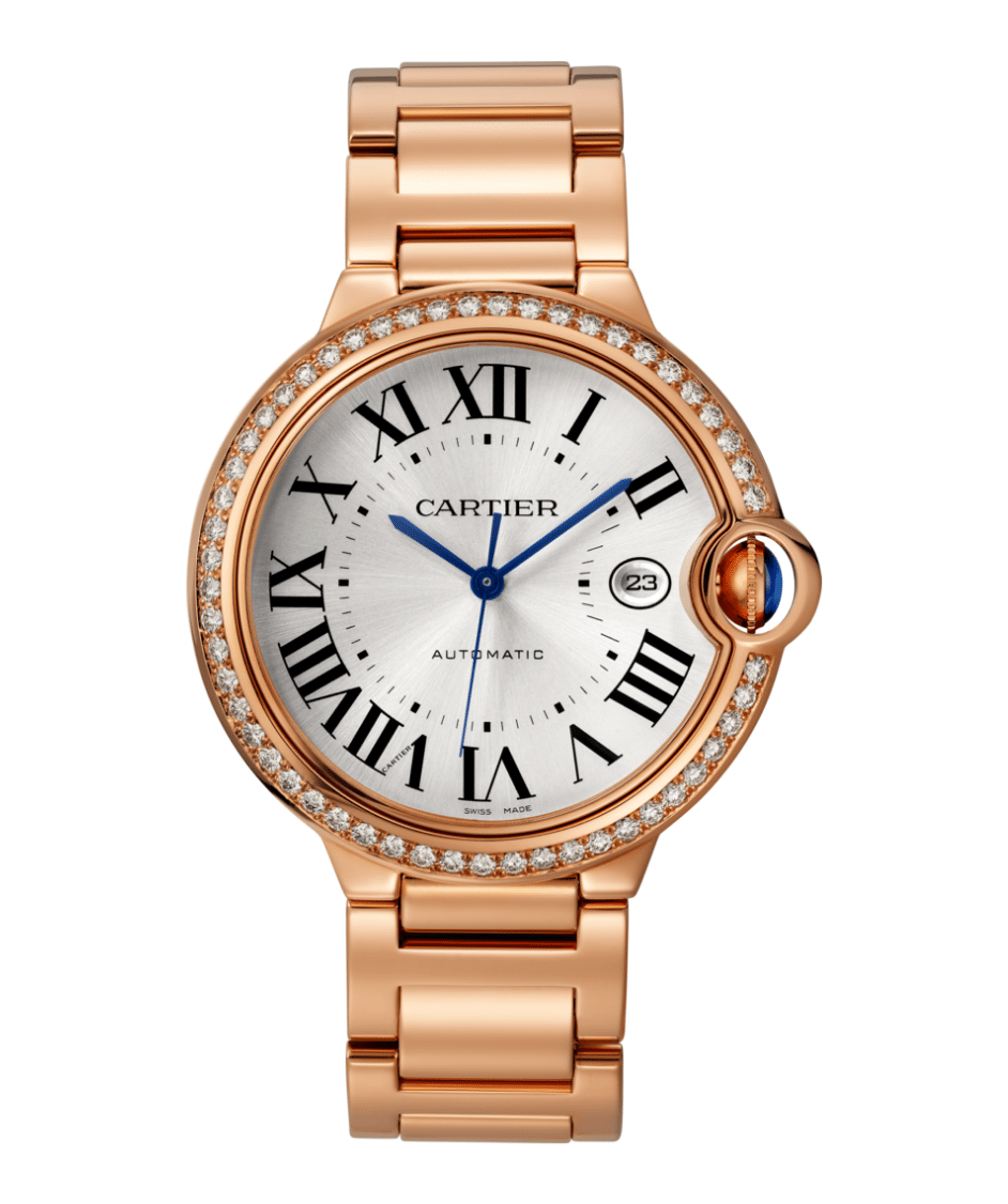 C@RTIER Ballon Bleu 42mm 18K Rose Gold & Diamonds Lady��s Watch, WJBB0038